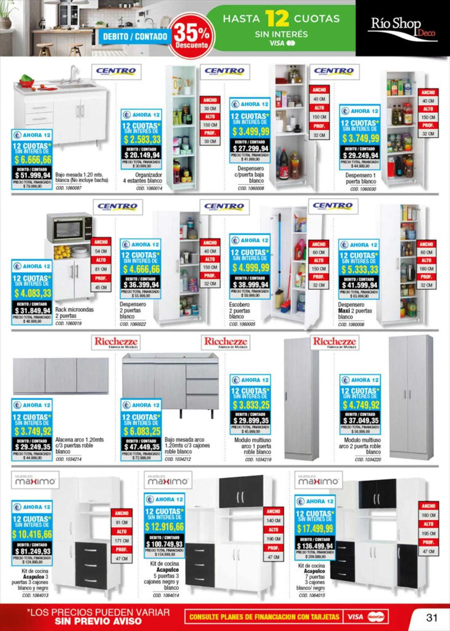 Ofertas de Catálogo Río Shop Deco 6 de septiembre al 10 de septiembre 2023 - Página 31 del catálogo