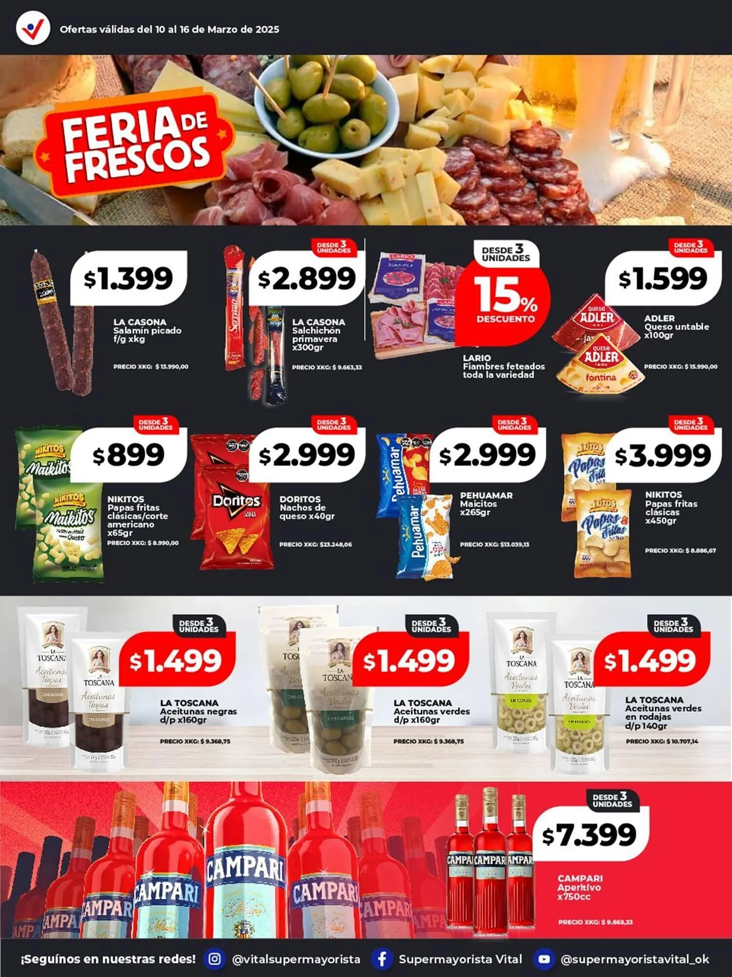 Ofertas de Catálogo Supermayorista Vital 10 de marzo al 16 de marzo 2025 - Página 31 del catálogo