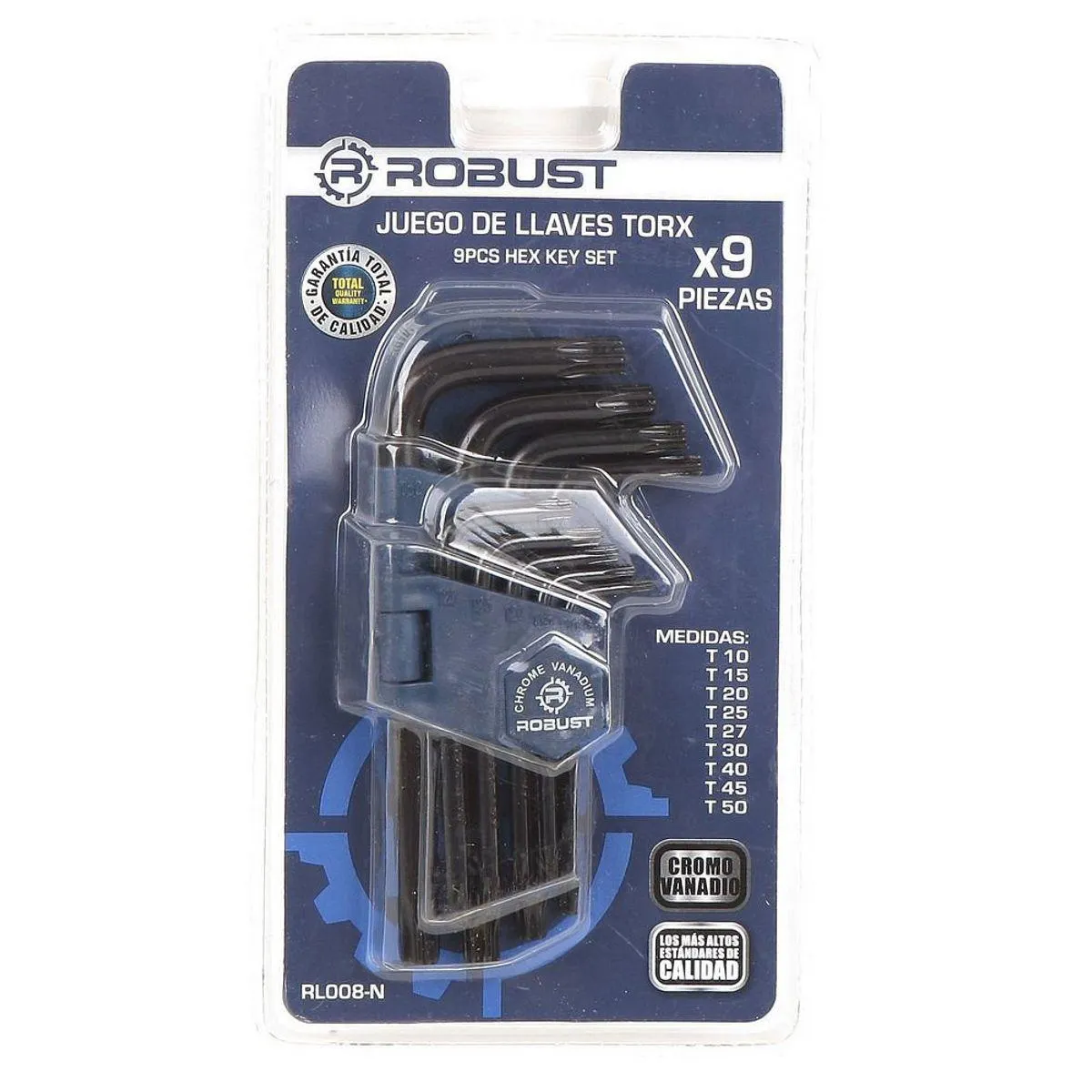 Juego de Llaves Torx T10-T50 9 Piezas Robust