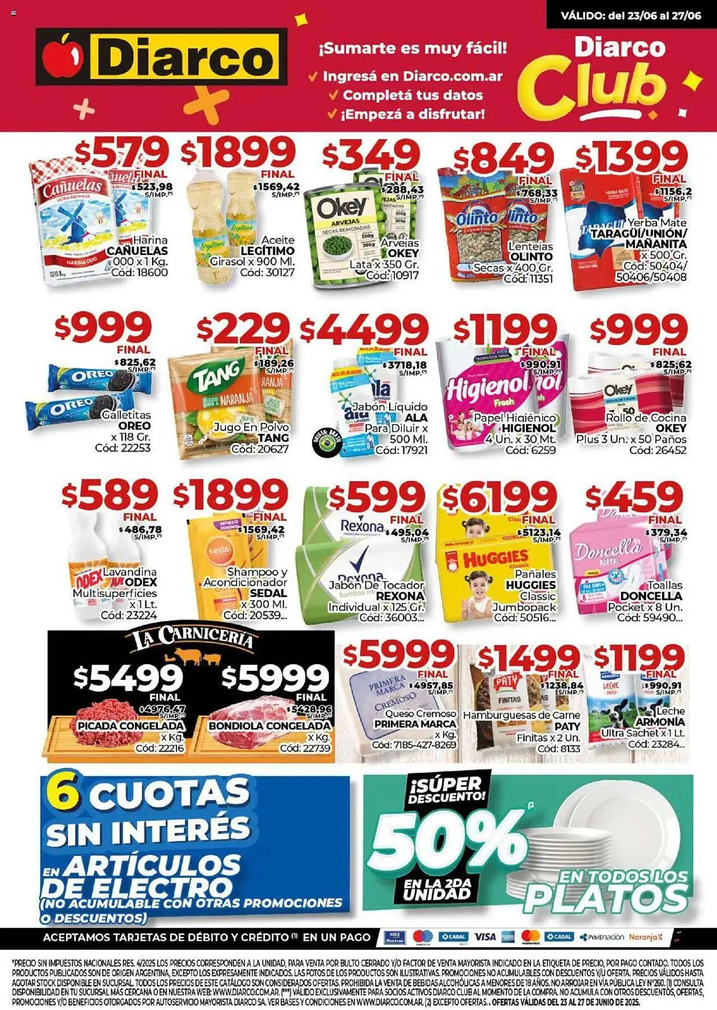 Ofertas de Catálogo Diarco 23 de junio al 27 de junio 2025 - Página 1 del catálogo