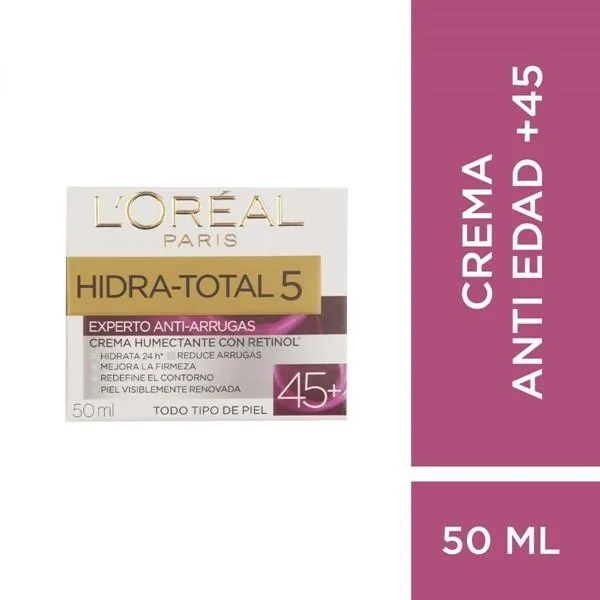 Loreal Paris Hidra Total 5 crema Experto Antiarrugas +45 50 ml