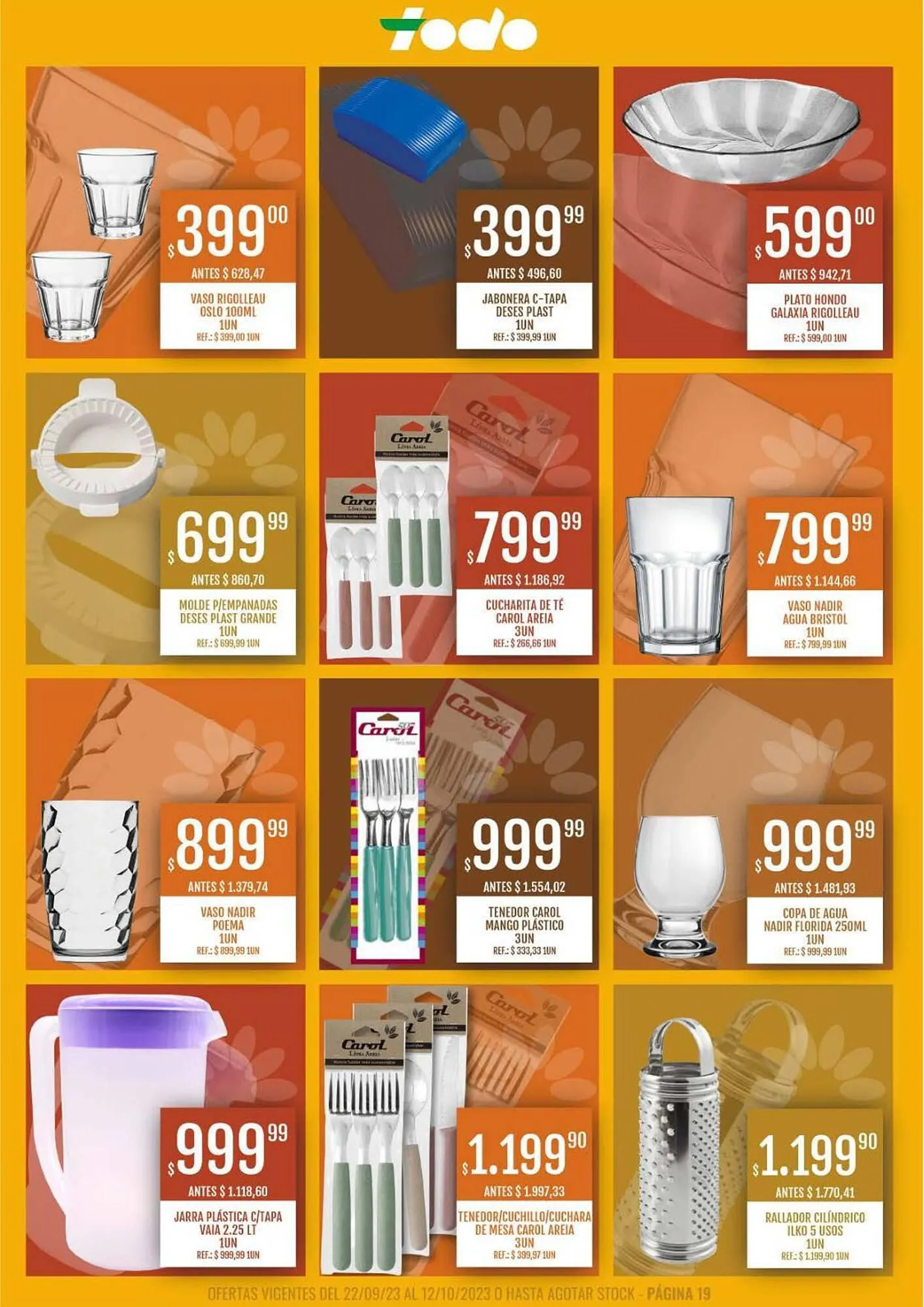 Ofertas de Catálogo Supermercados Todo 22 de septiembre al 12 de octubre 2023 - Página 19 del catálogo