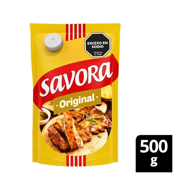 Mostaza Savora original doy pack 500 g.