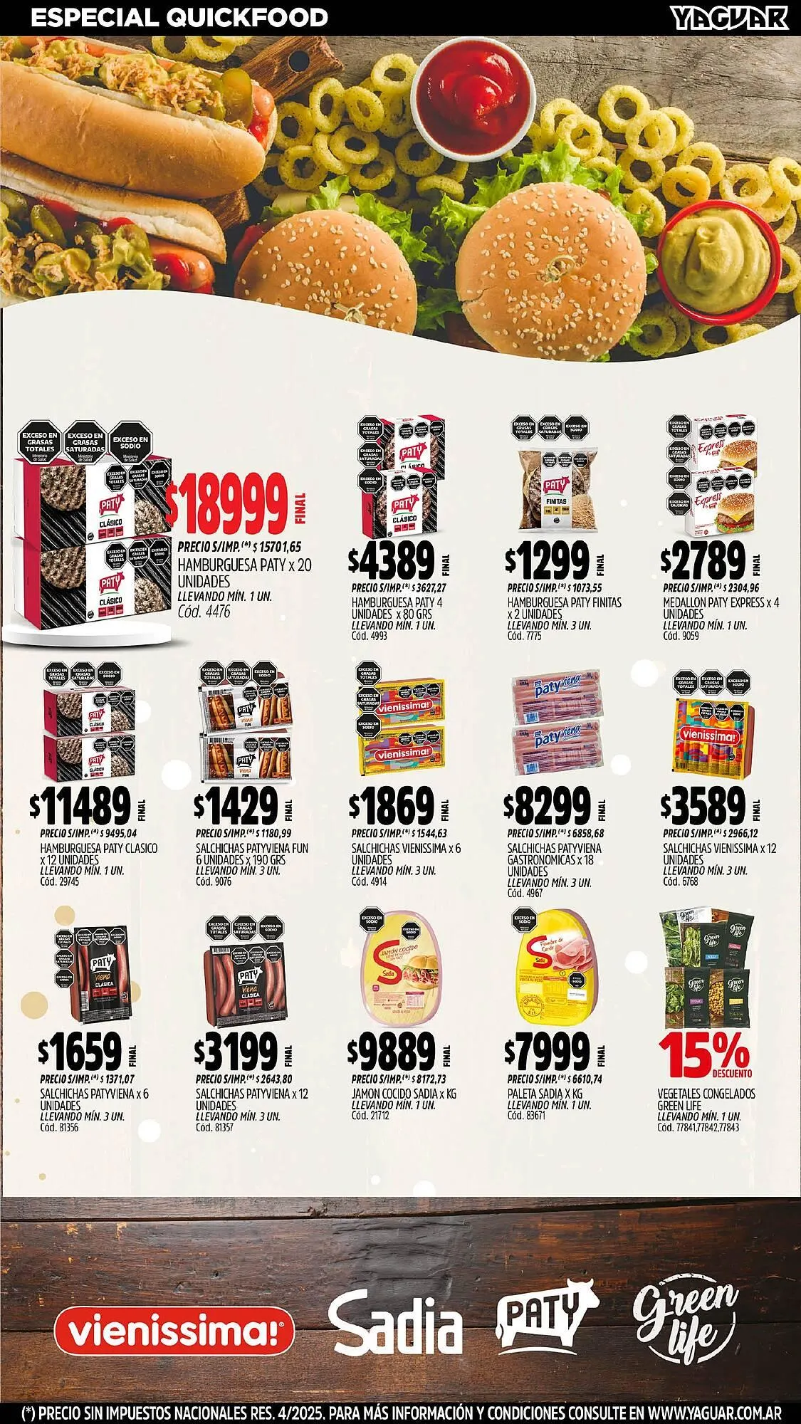 Ofertas de Catálogo Supermercados Yaguar 21 de julio al 28 de julio 2025 - Página 8 del catálogo