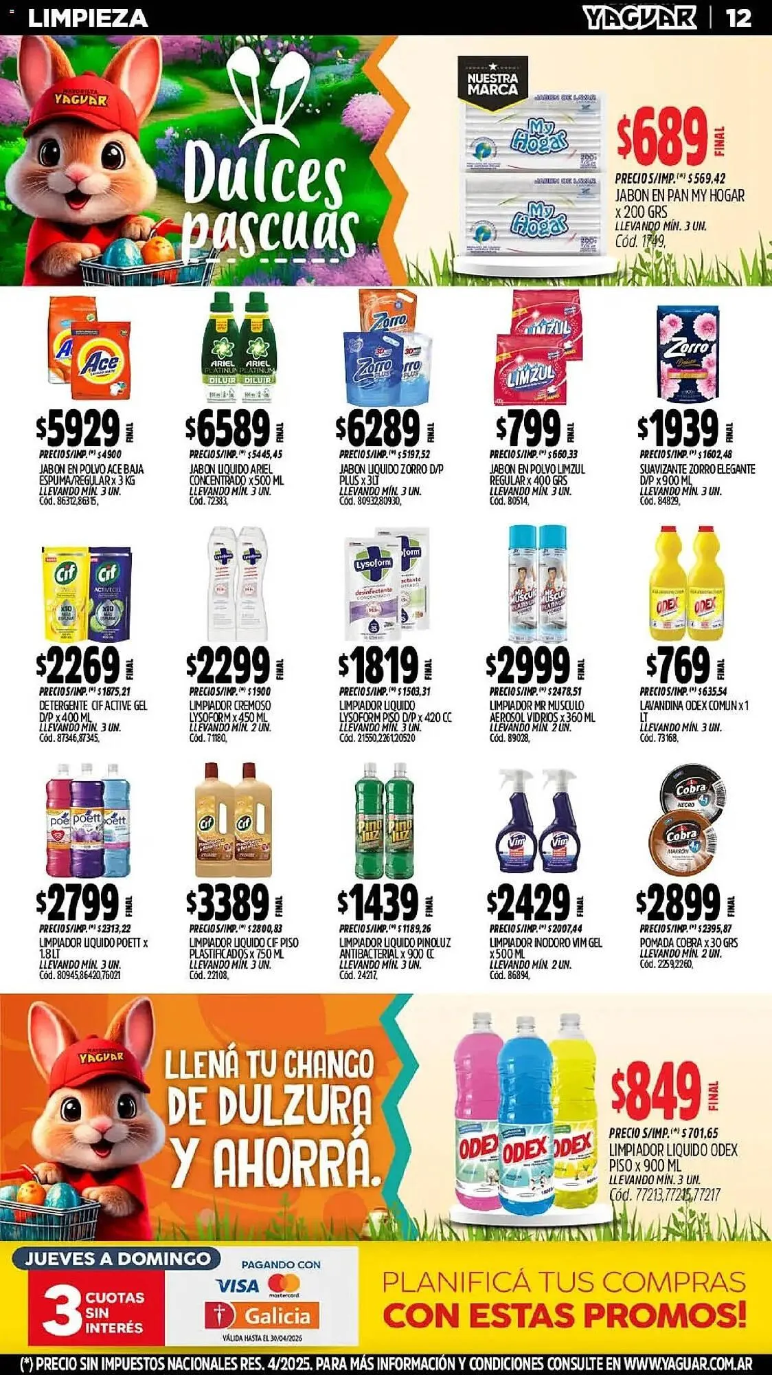 Ofertas de Catálogo Supermercados Yaguar 30 de marzo al 5 de abril 2026 - Página 11 del catálogo