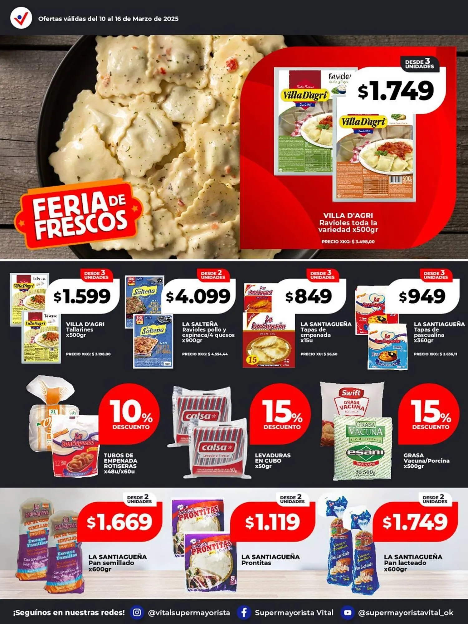 Ofertas de Catálogo Supermayorista Vital 10 de marzo al 16 de marzo 2025 - Página 30 del catálogo