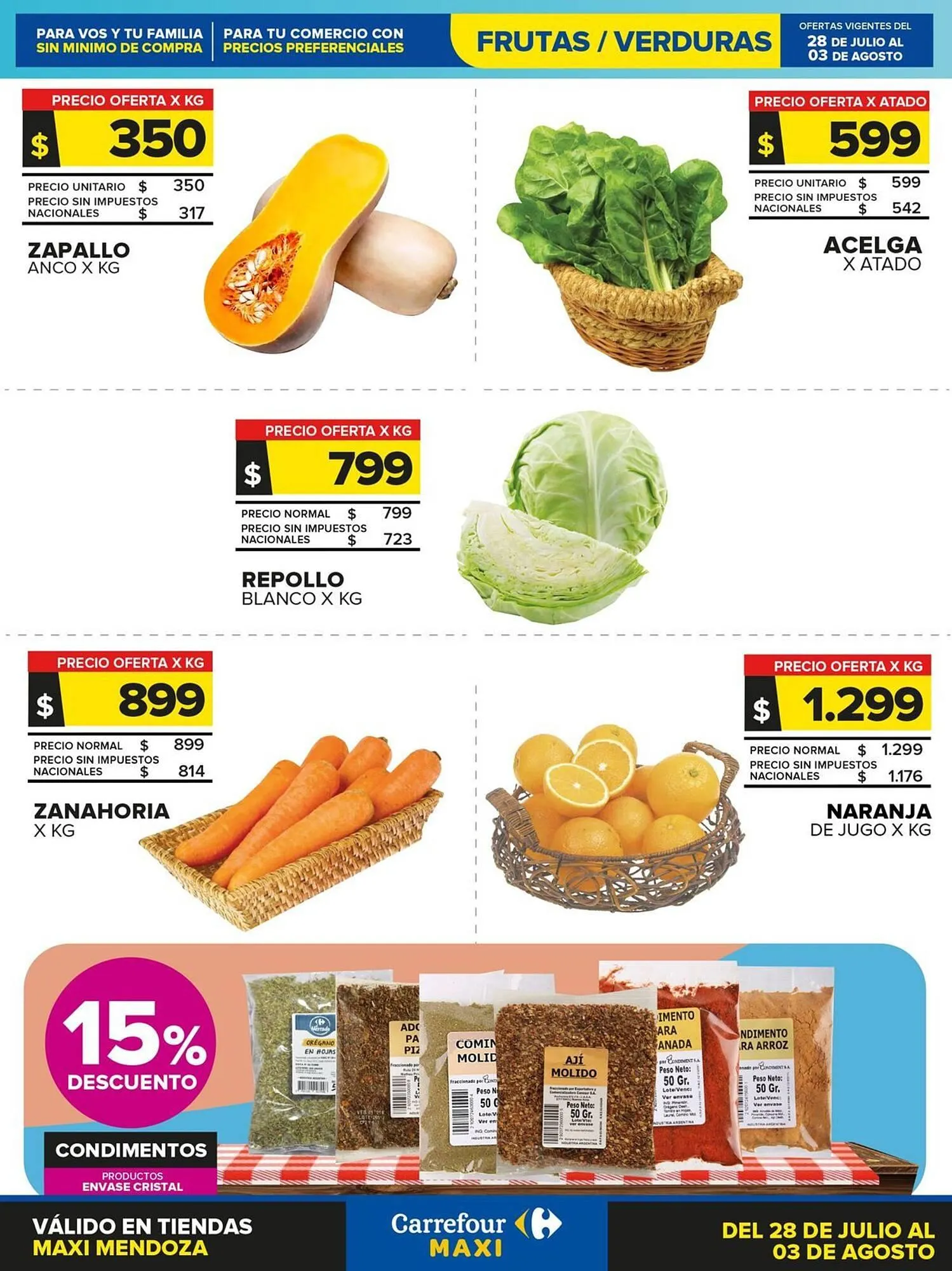 Ofertas de Catálogo Carrefour 28 de julio al 4 de agosto 2025 - Página 1 del catálogo