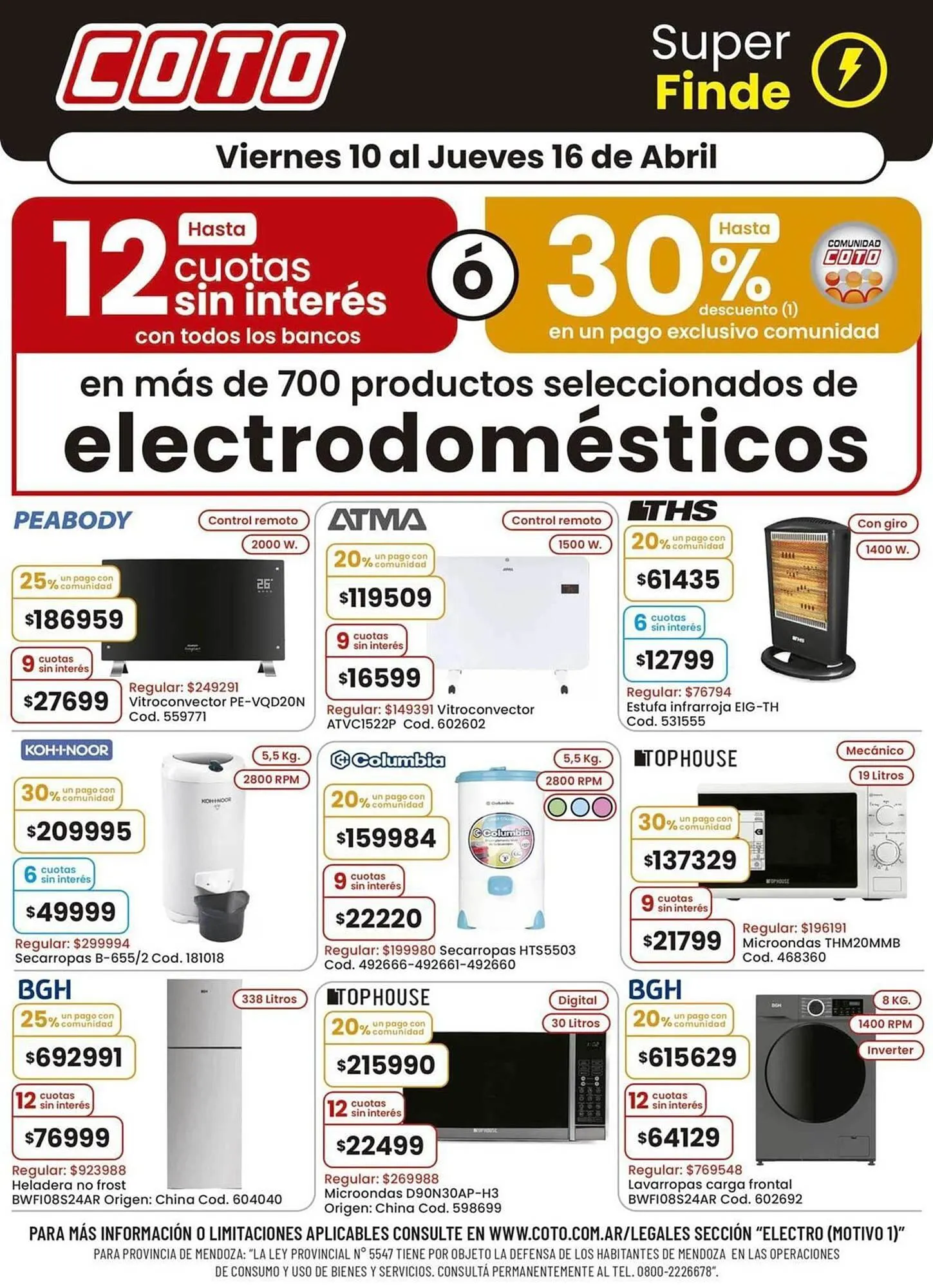 Ofertas de Catálogo Coto 10 de abril al 16 de abril 2026 - Página 1 del catálogo