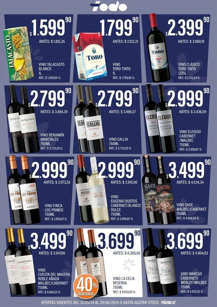 Ofertas de Catálogo Supermercados Todo 31 de mayo al 20 de junio 2024 - Página 7 del catálogo