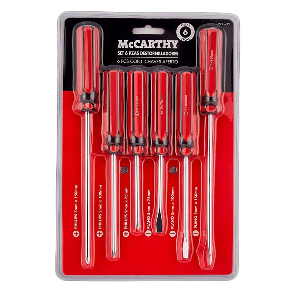 Set destornillador 6 piezas McCarthy