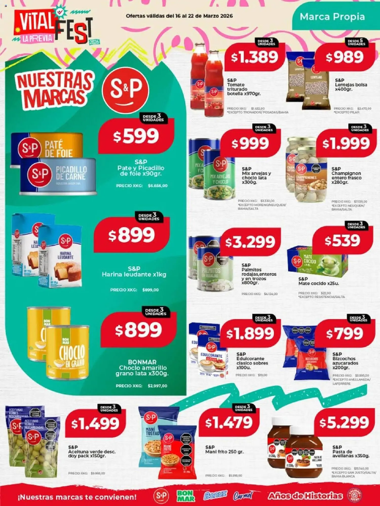 Ofertas de Catálogo Supermayorista Vital 16 de marzo al 22 de marzo 2026 - Página 1 del catálogo