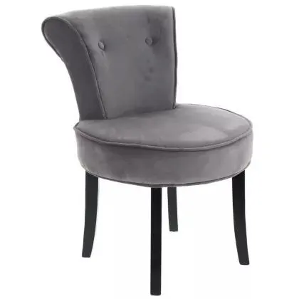 Sillón individual Verdi de tela gris