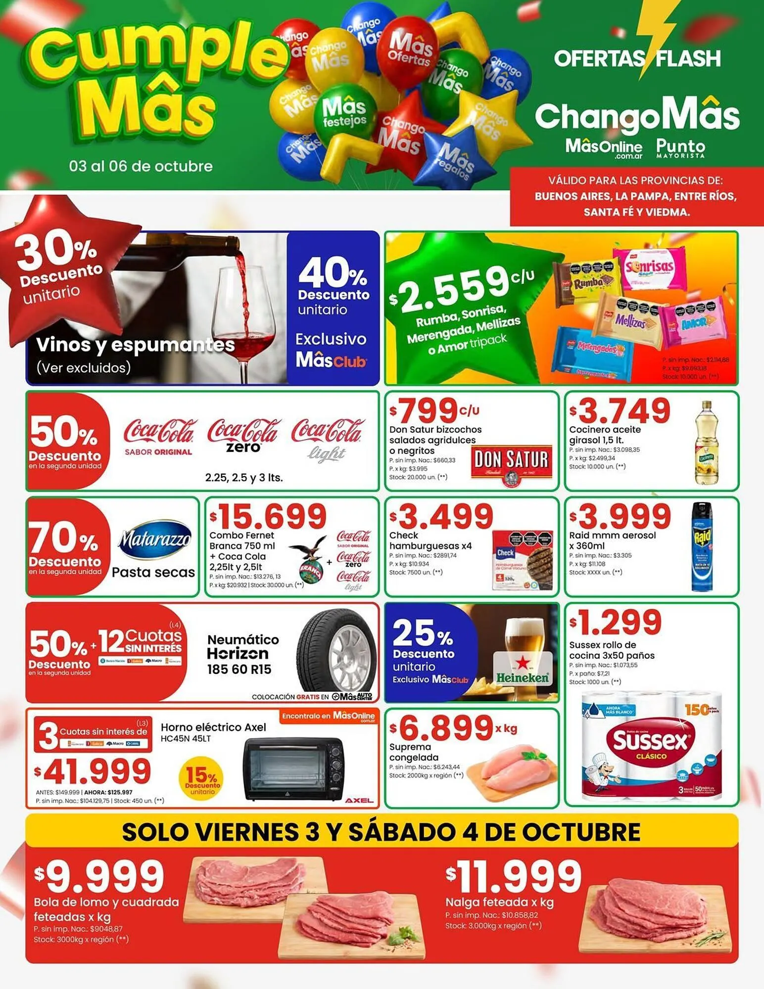 Ofertas de Catálogo Changomas 3 de octubre al 6 de octubre 2025 - Página 1 del catálogo