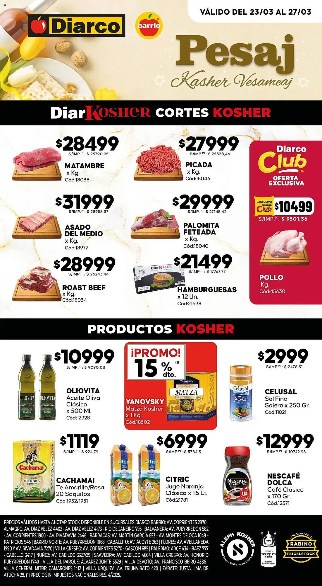 Ofertas de Catálogo Diarco 23 de marzo al 27 de marzo 2026 - Página 1 del catálogo