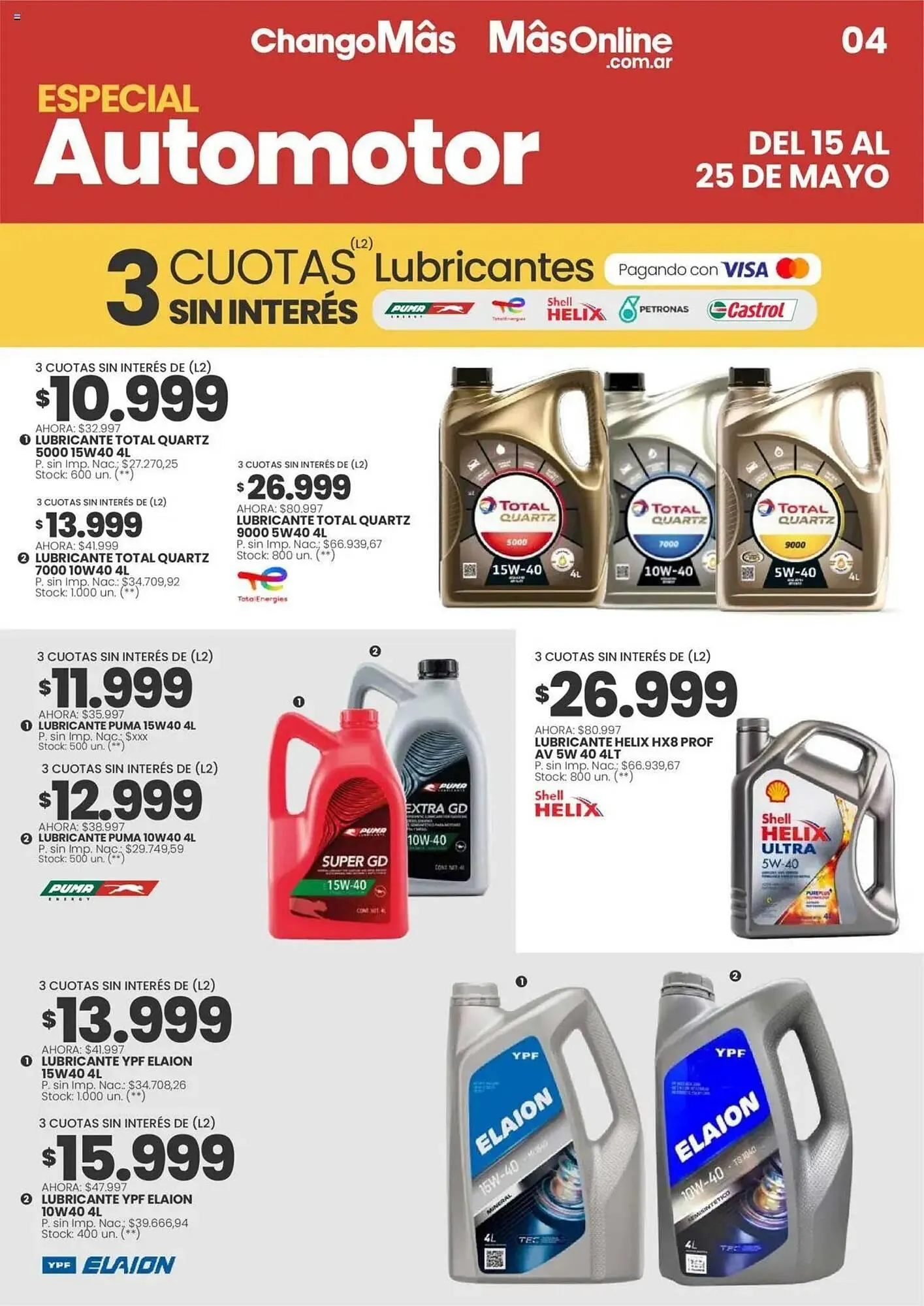 Ofertas de Catálogo Changomas 15 de mayo al 25 de mayo 2025 - Página 4 del catálogo