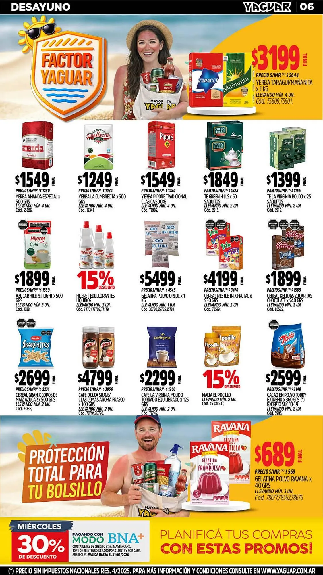 Ofertas de Catálogo Supermercados Yaguar 26 de enero al 1 de febrero 2026 - Página 6 del catálogo