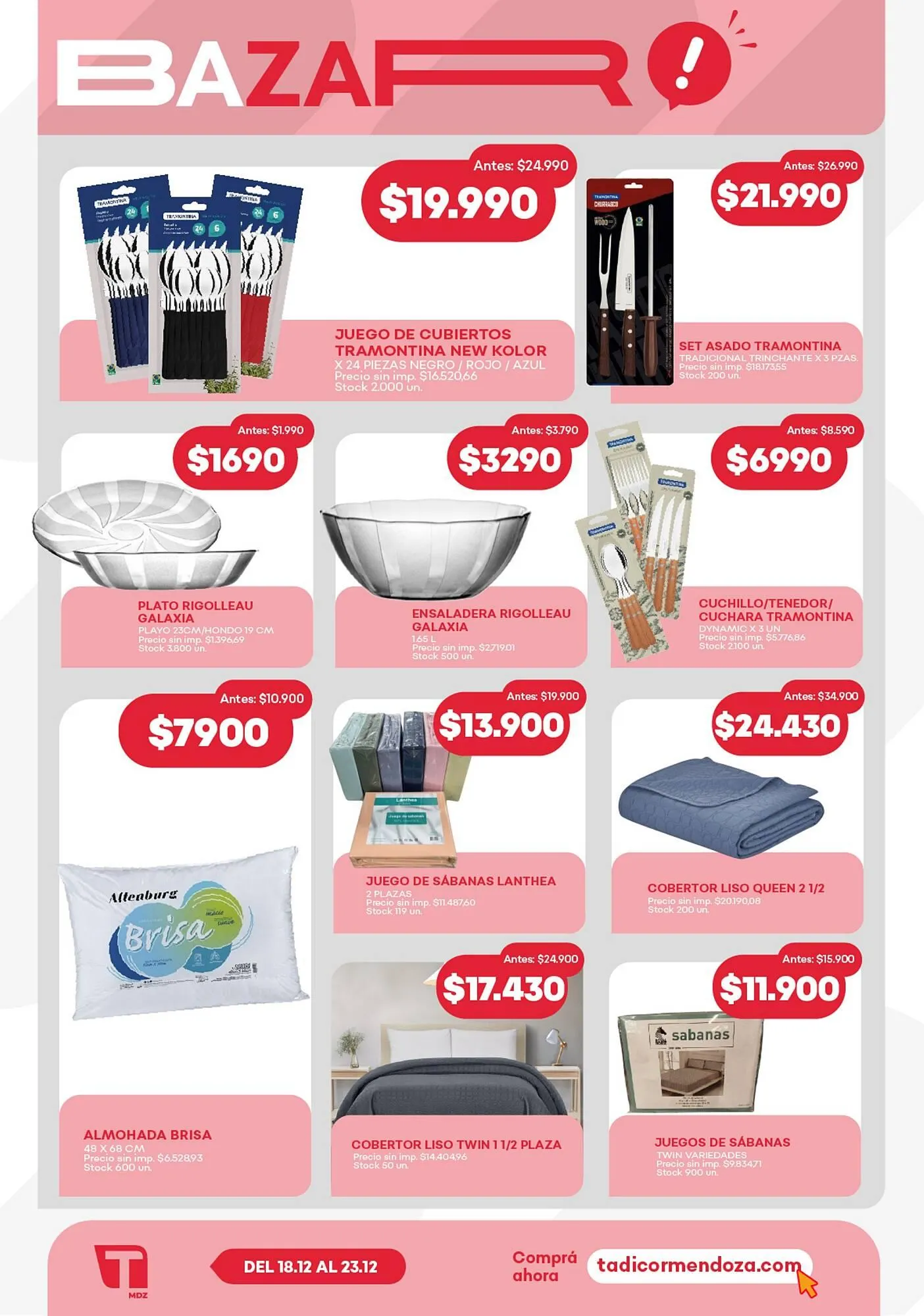 Ofertas de Catálogo Supermercados Tadicor 18 de diciembre al 23 de diciembre 2025 - Página 10 del catálogo