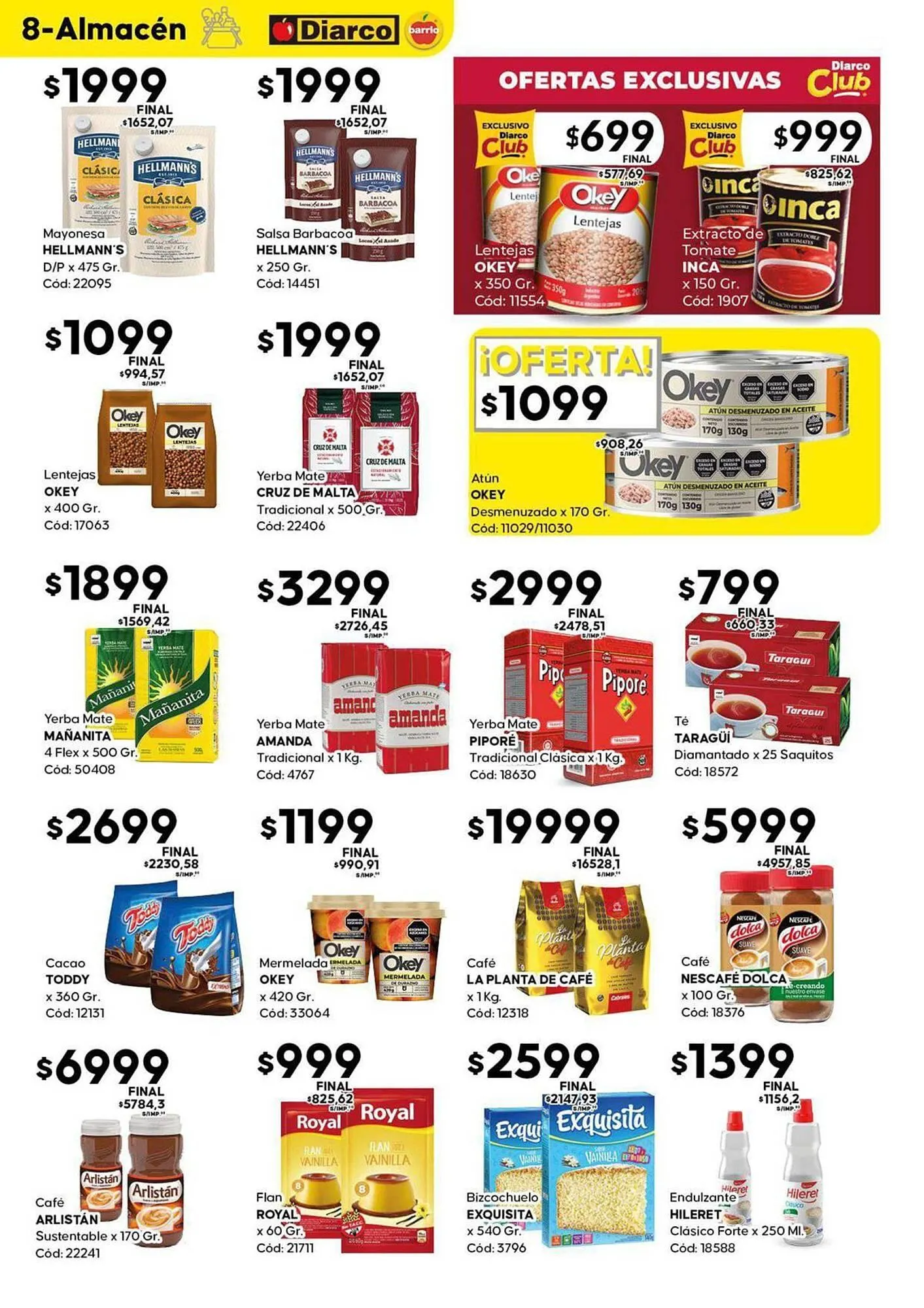 Ofertas de Catálogo Diarco 28 de julio al 2 de agosto 2025 - Página 8 del catálogo