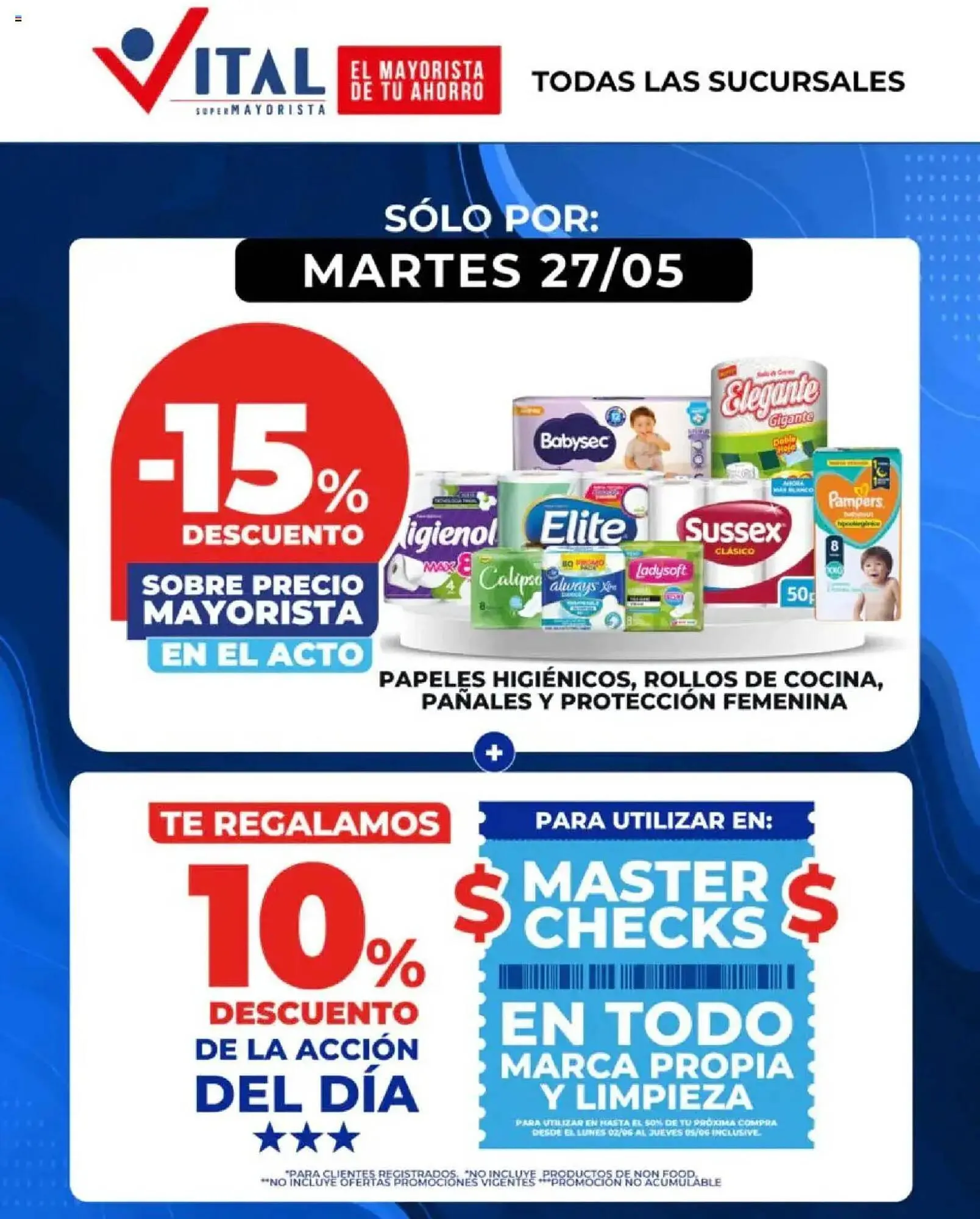 Ofertas de Catálogo Supermayorista Vital 27 de mayo al 28 de mayo 2025 - Página 1 del catálogo