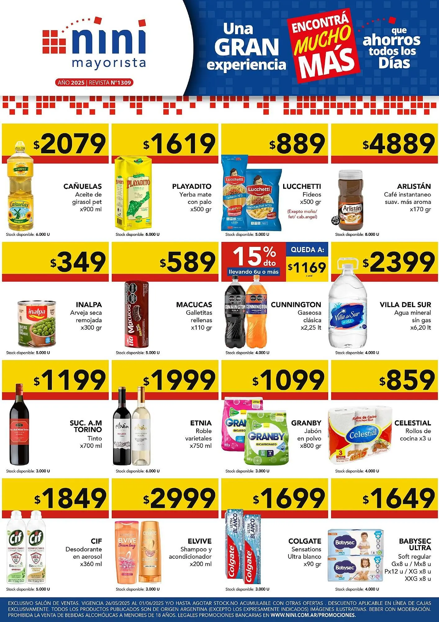 Ofertas de Catálogo Nini Mayorista 26 de mayo al 1 de junio 2025 - Página 1 del catálogo
