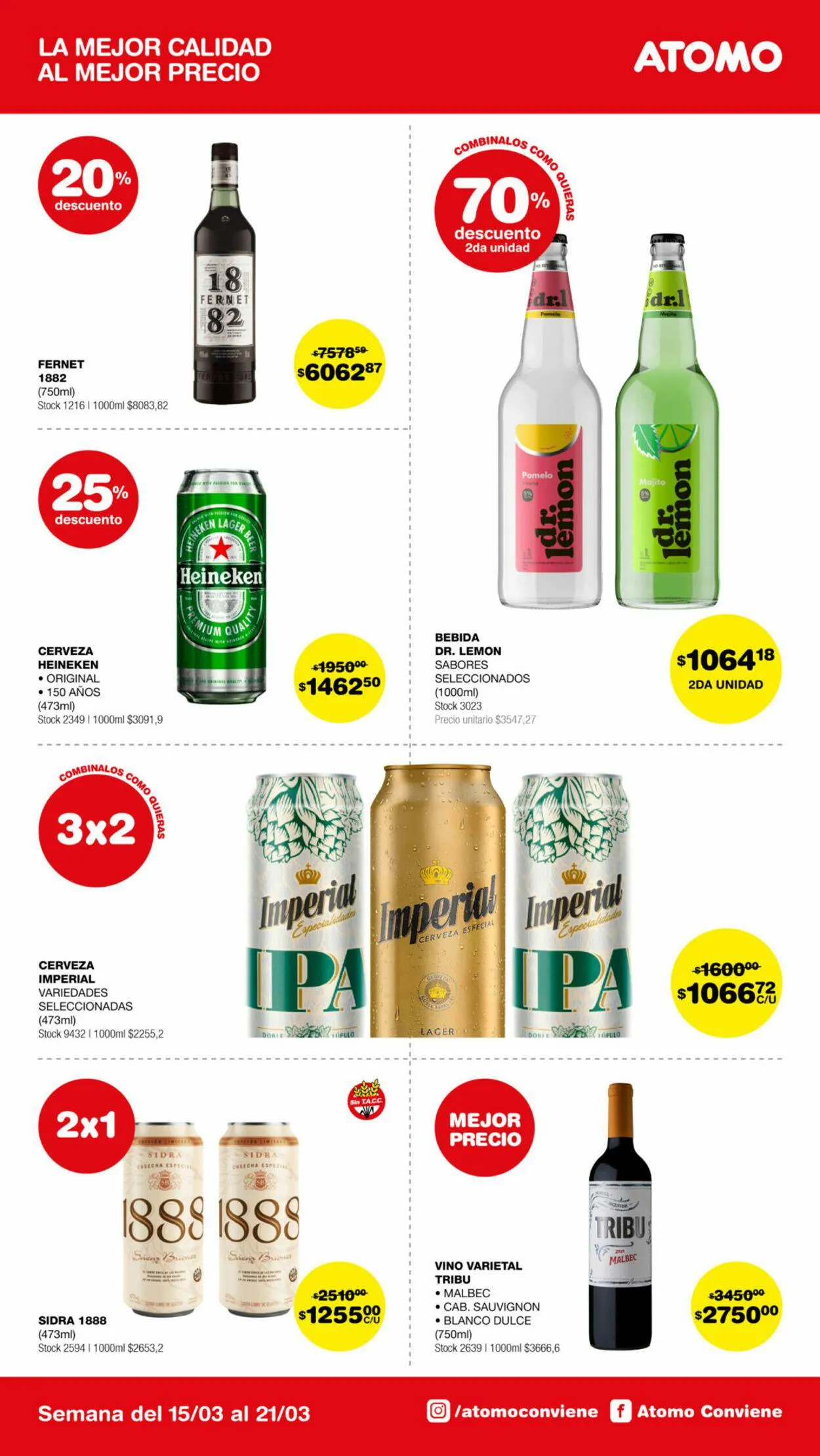 Ofertas de ATOMO Conviene 2 de marzo al 31 de marzo 2024 - Página 17 del catálogo