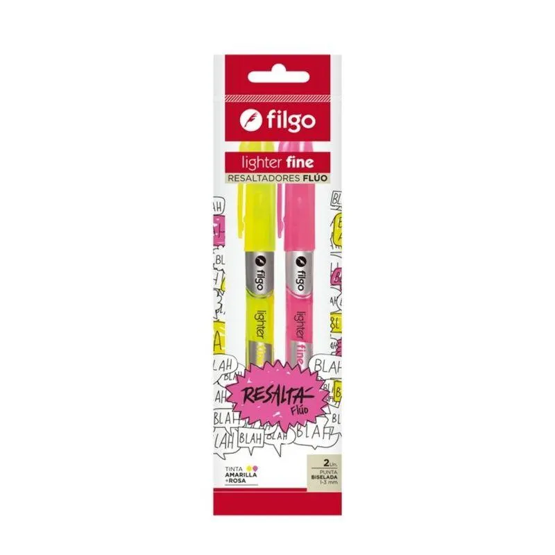 Resaltador LIGHTER FINE / Flúo am + ro