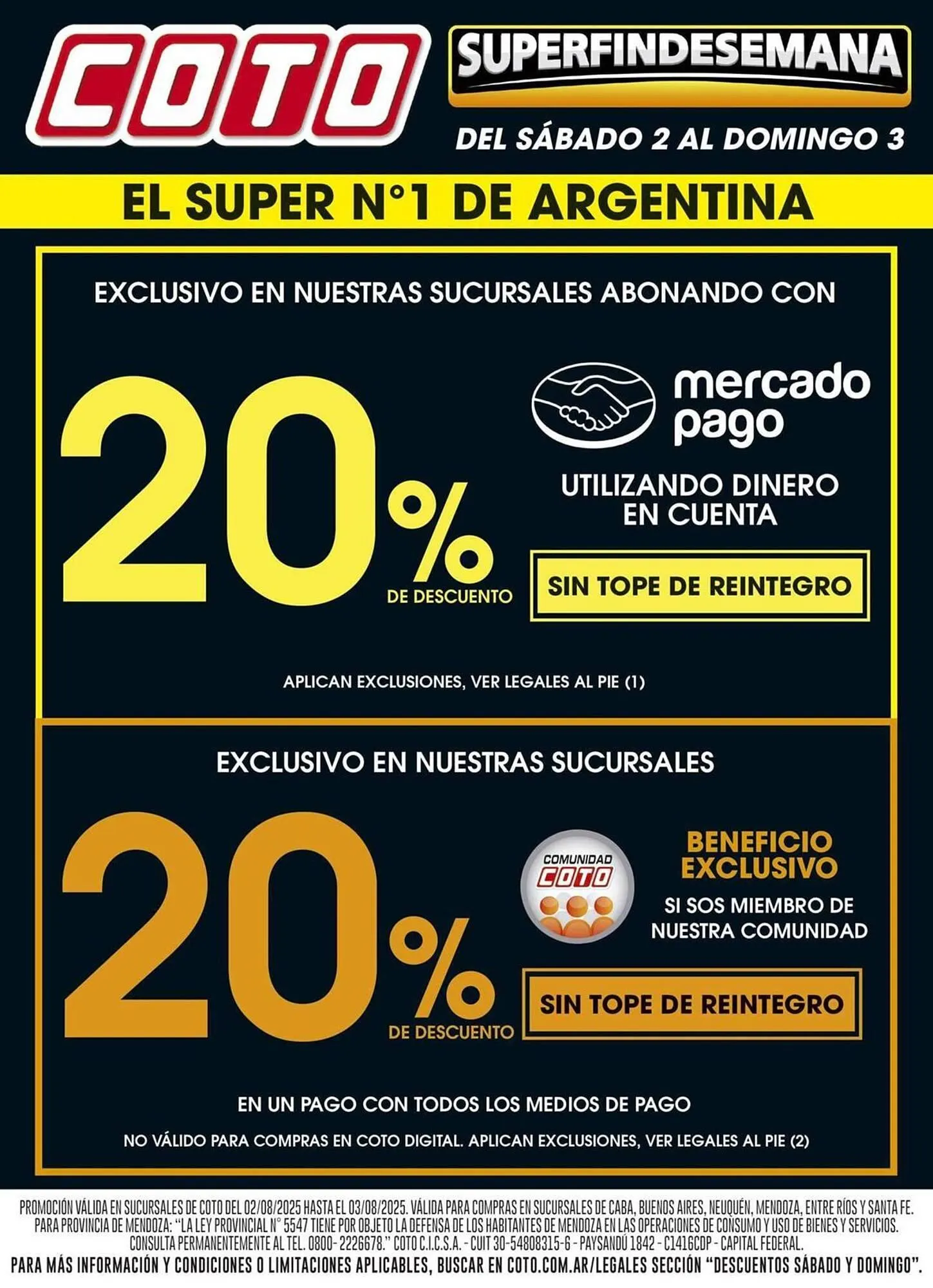 Ofertas de Catálogo Coto 2 de agosto al 3 de agosto 2025 - Página 1 del catálogo