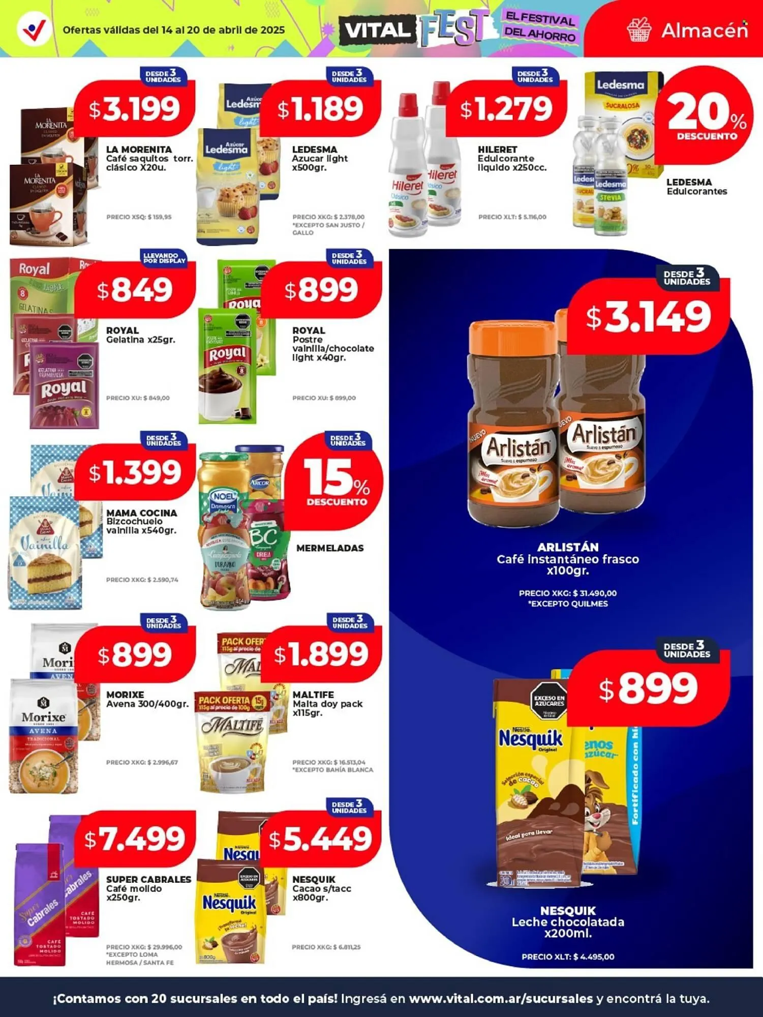 Ofertas de Catálogo Supermayorista Vital 14 de abril al 20 de abril 2025 - Página 17 del catálogo