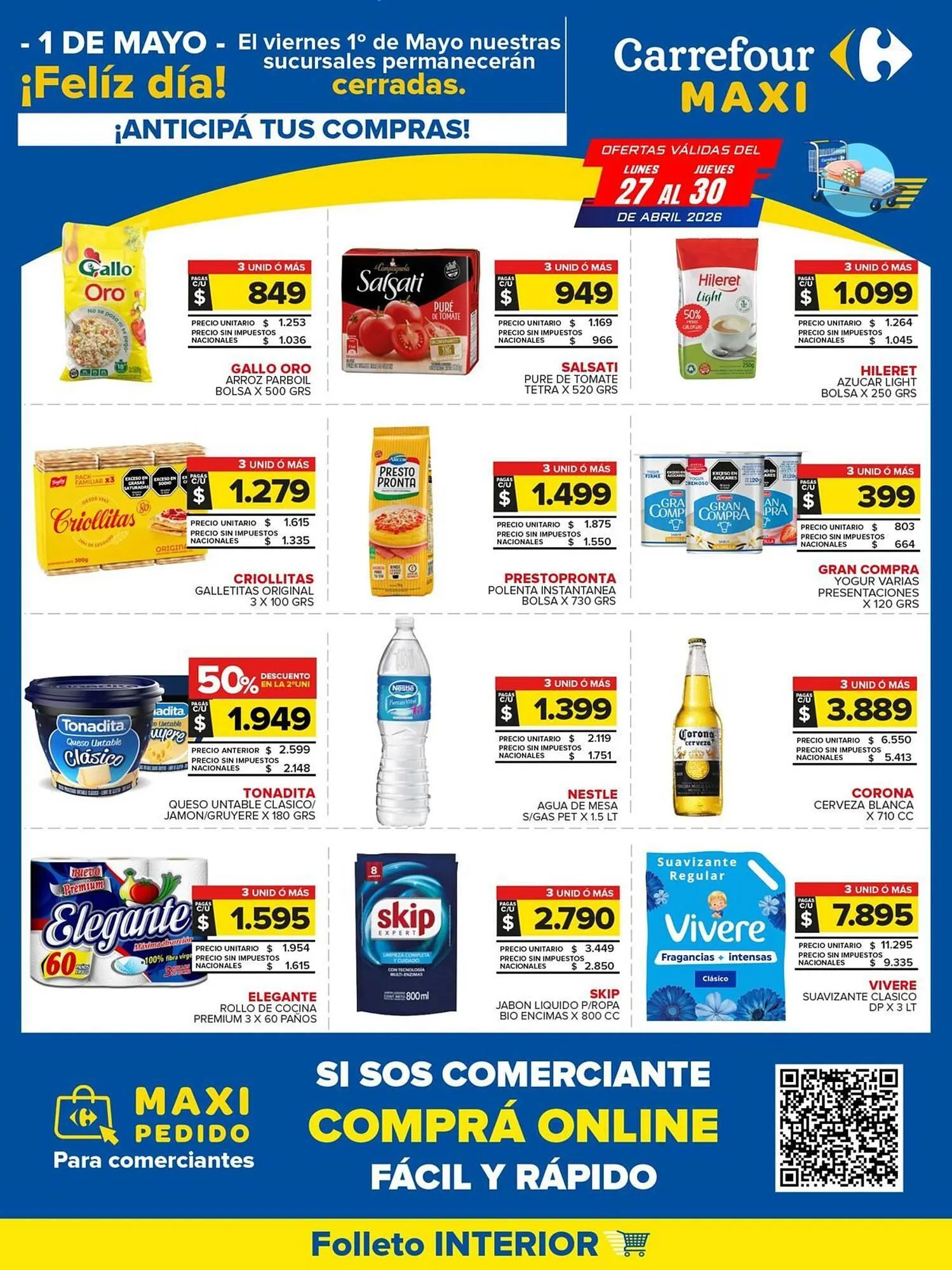 Ofertas de Folleto Carrefour Maxi 27 de abril al 1 de mayo 2026 - Página 1 del catálogo