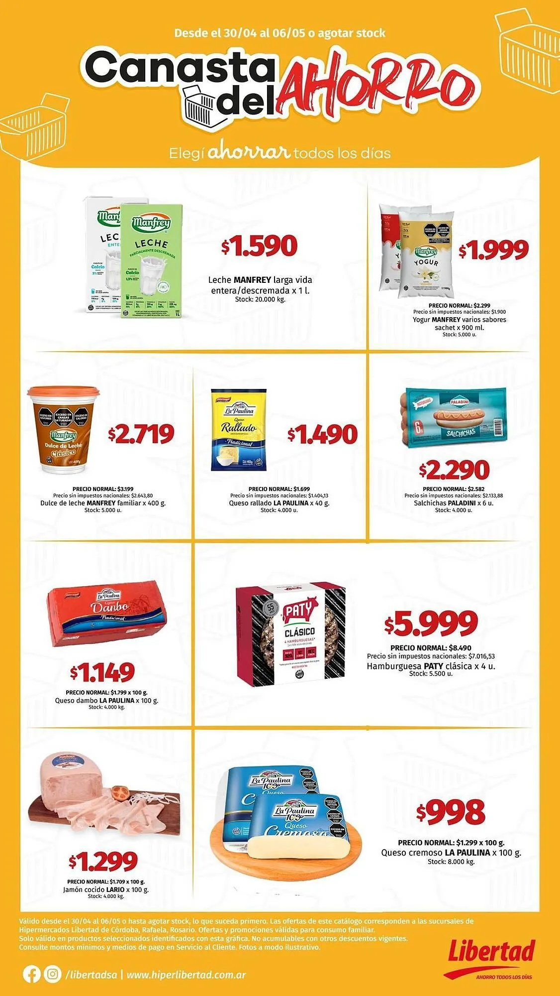 Ofertas de Catálogo Hipermercado Libertad 30 de abril al 6 de mayo 2026 - Página 1 del catálogo