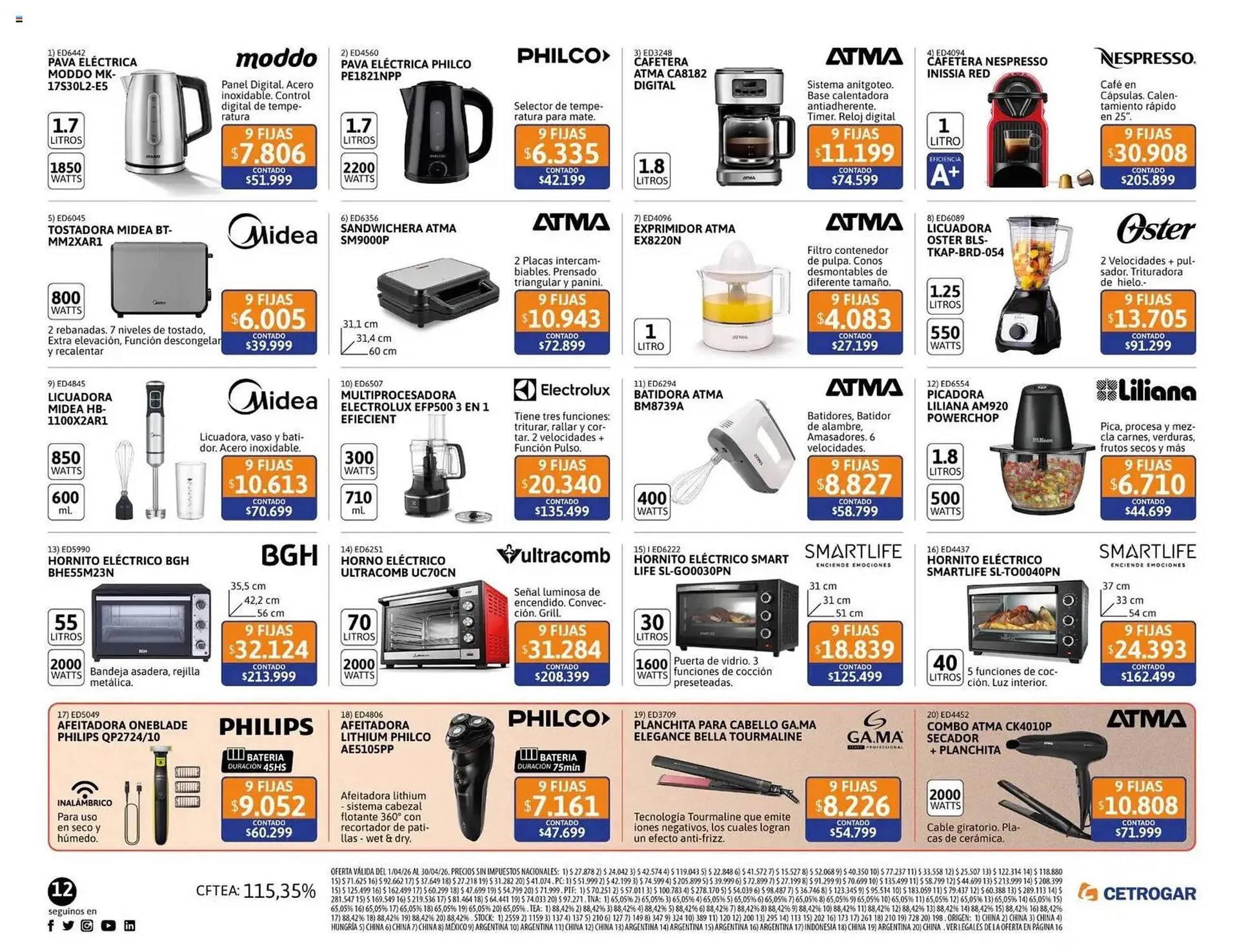 Ofertas de Catálogo Cetrogar 1 de abril al 1 de mayo 2026 - Página 12 del catálogo