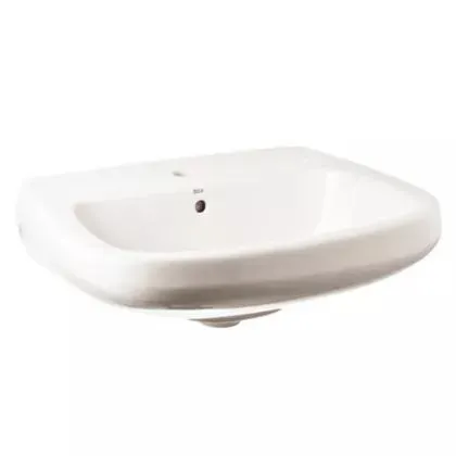 Lavamanos 1 agujero Mónaco loza sanitaria blanco