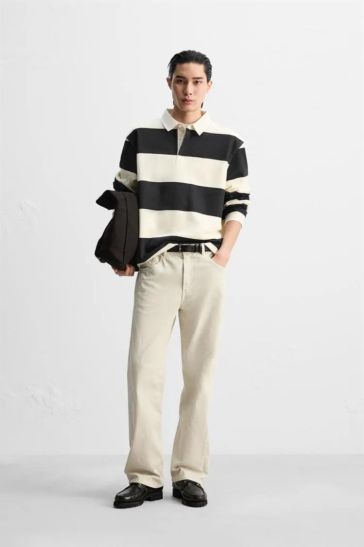 SUDADERA POLO CUELLO CONTRASTE