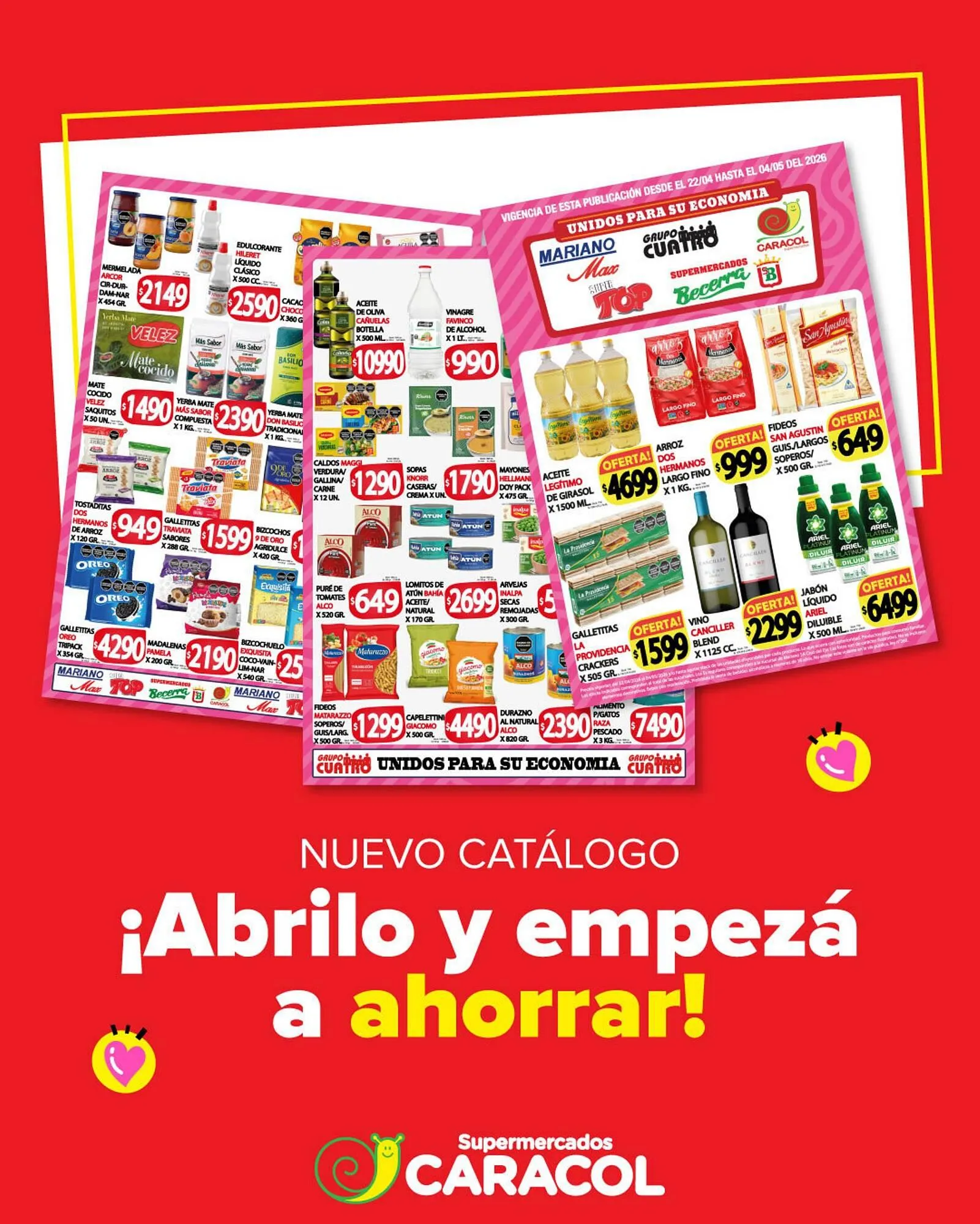 Ofertas de Catálogo Supermercados Caracol 21 de abril al 4 de mayo 2026 - Página 1 del catálogo