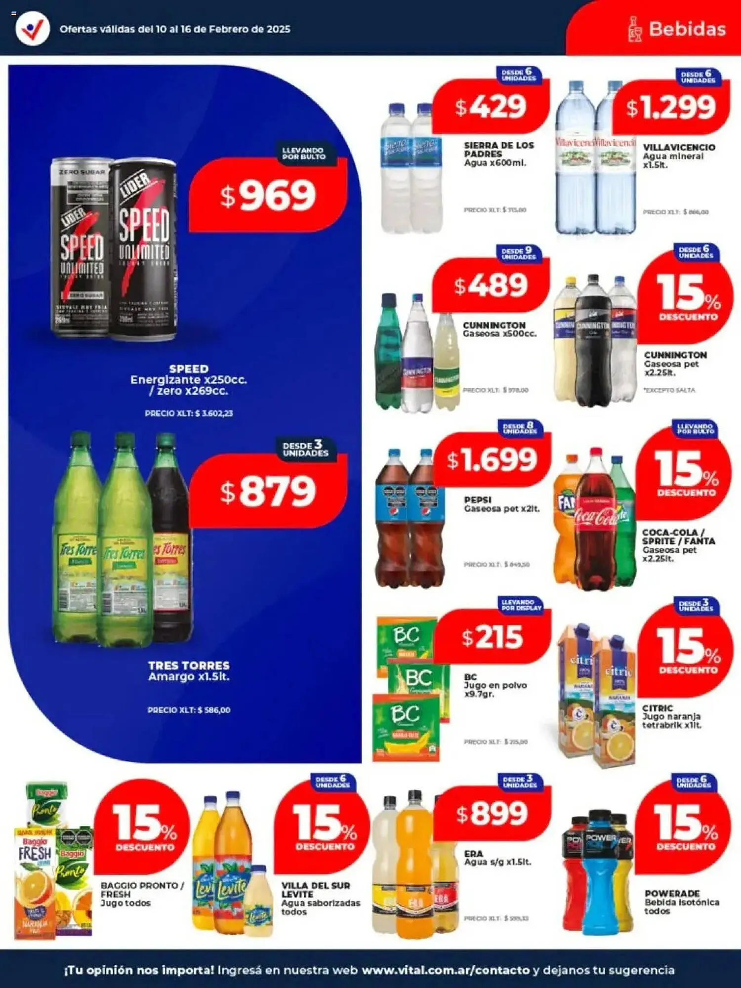 Ofertas de Catálogo Supermayorista Vital 10 de febrero al 16 de febrero 2025 - Página 13 del catálogo
