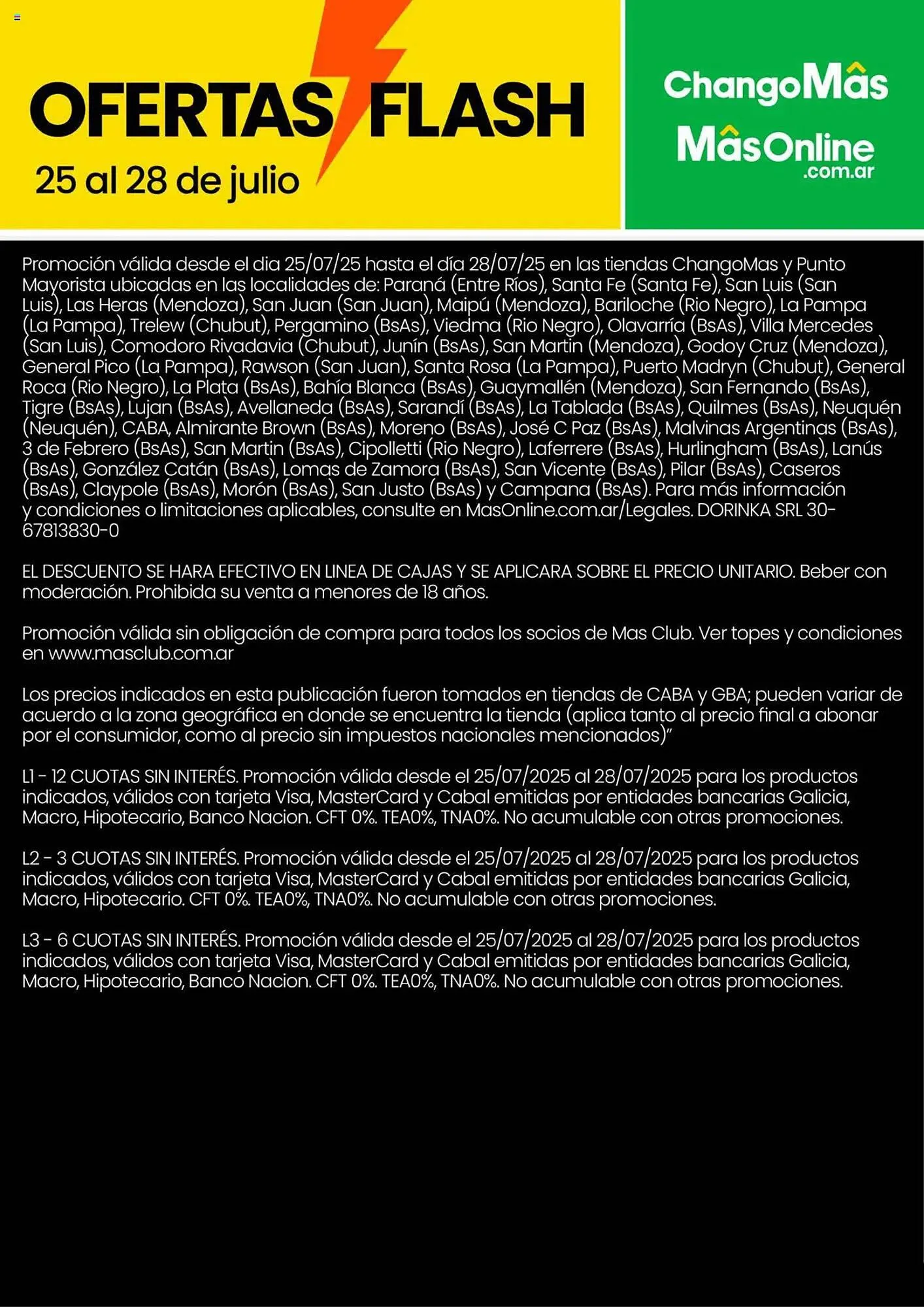 Ofertas de Catálogo Changomas 25 de julio al 28 de julio 2025 - Página 9 del catálogo