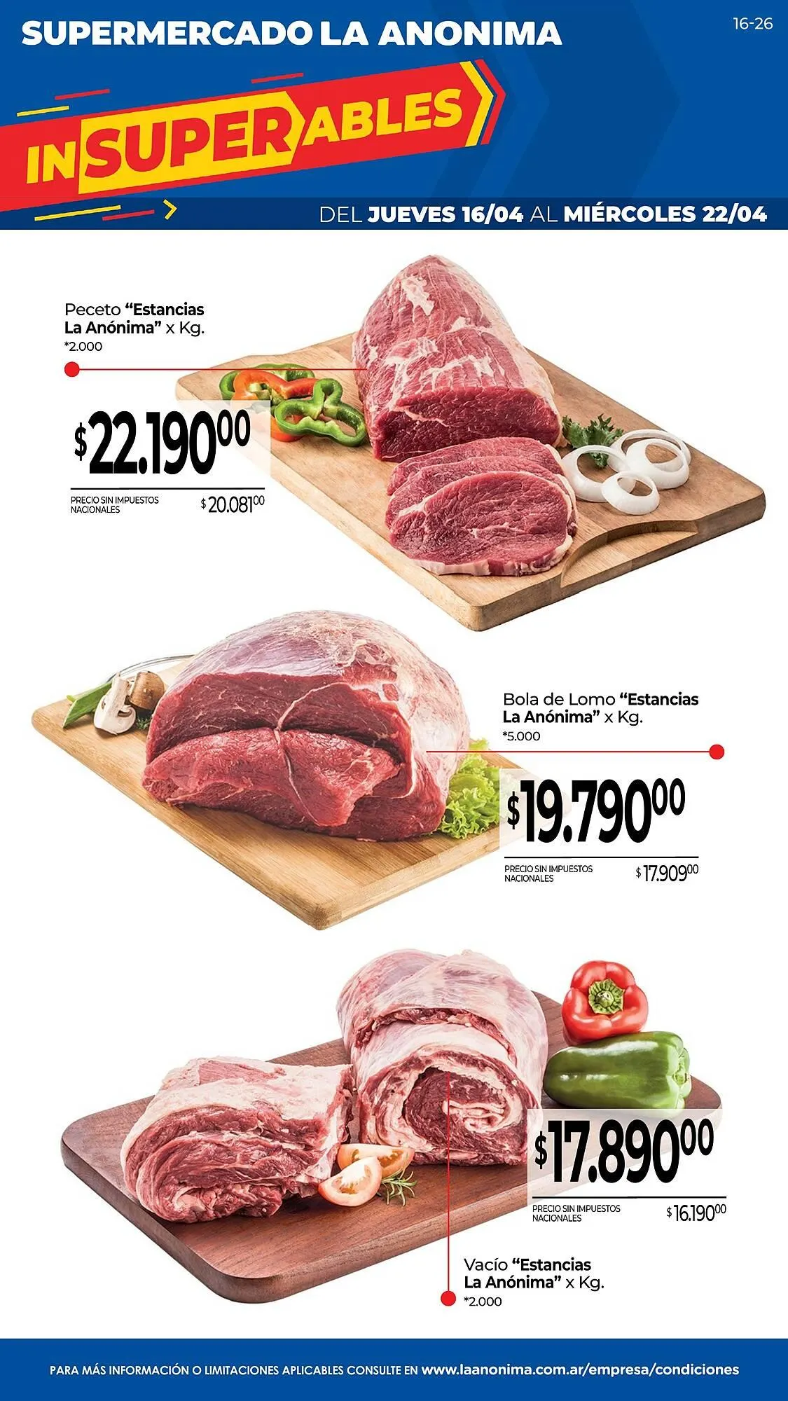 Ofertas de Catálogo La Anonima 16 de abril al 22 de abril 2026 - Página 1 del catálogo