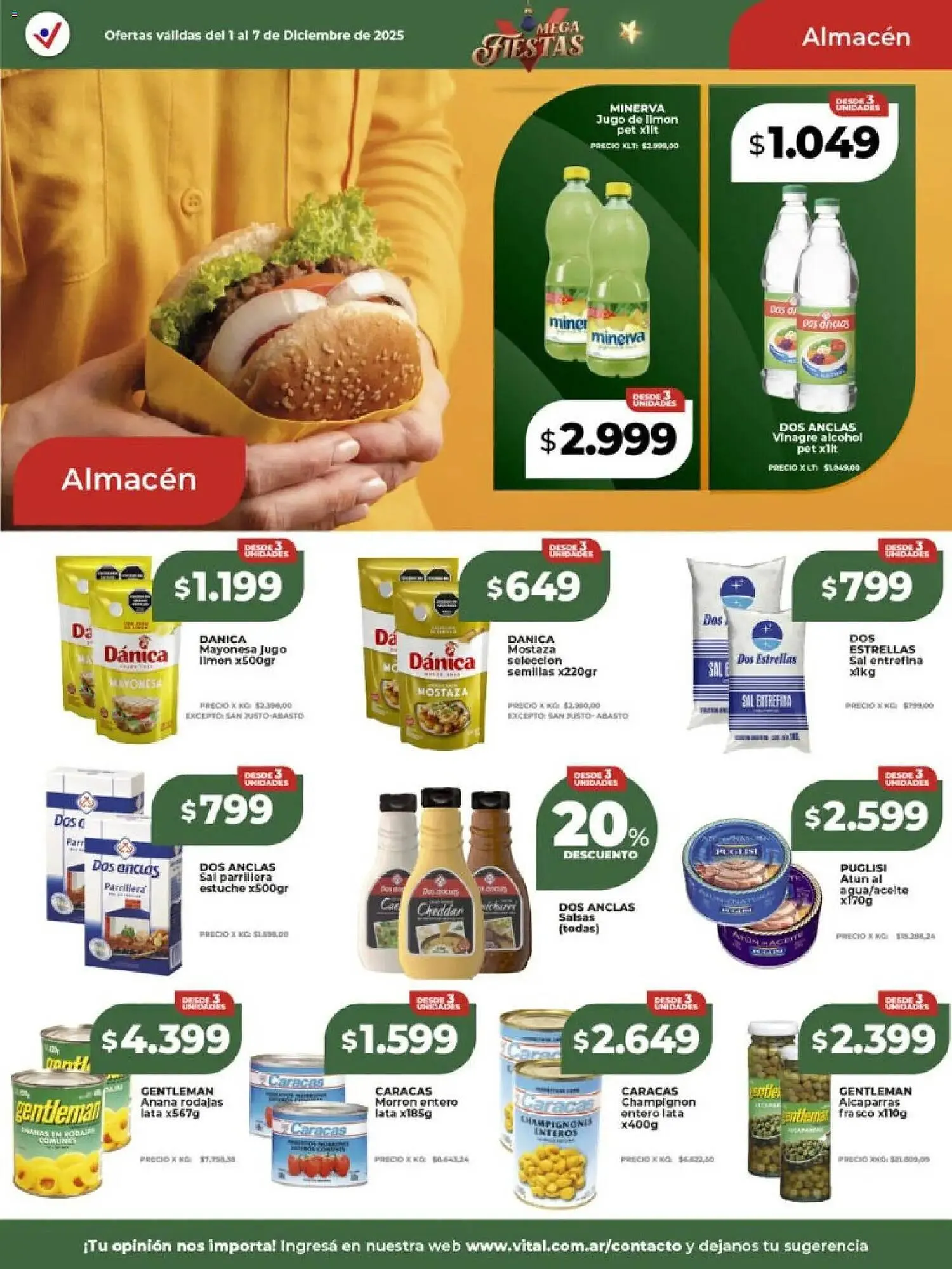 Ofertas de Catálogo Supermayorista Vital 1 de diciembre al 8 de diciembre 2025 - Página 14 del catálogo