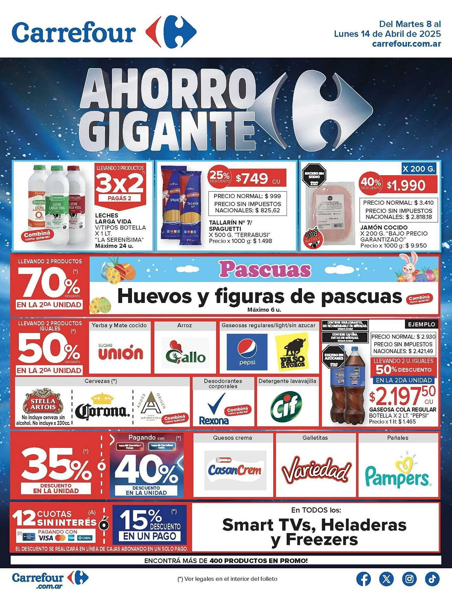 Ofertas de Catálogo Carrefour 7 de abril al 14 de abril 2025 - Página 1 del catálogo