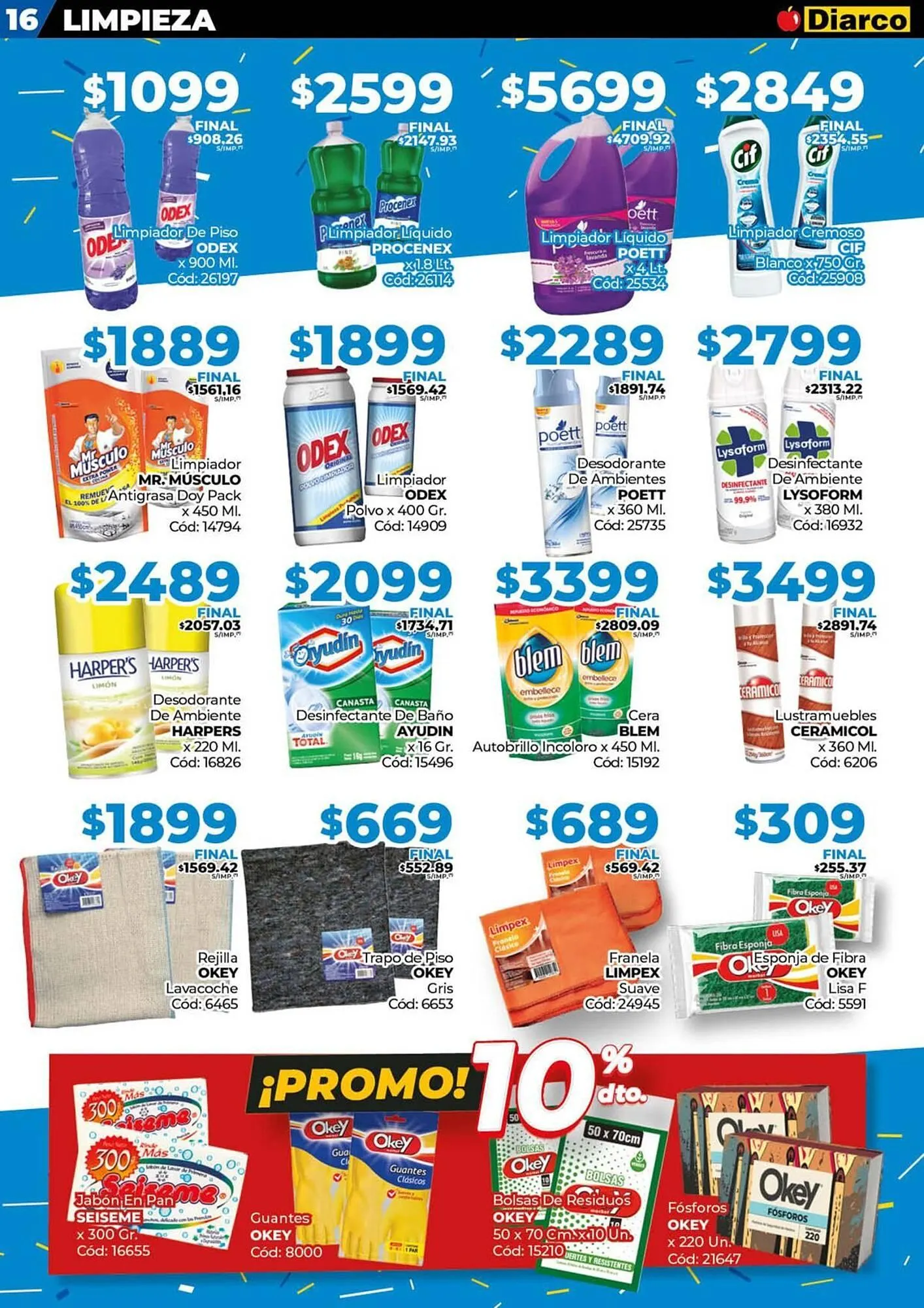 Ofertas de Catálogo Diarco 26 de mayo al 1 de junio 2025 - Página 16 del catálogo