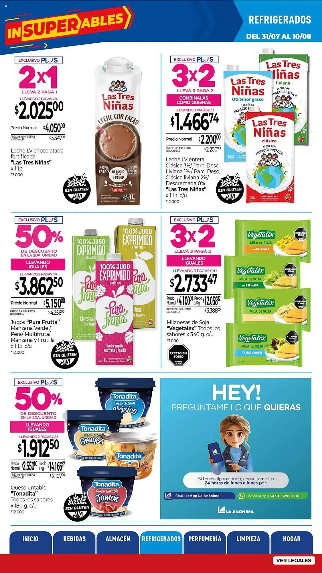 Ofertas de Catálogo La Anonima 31 de julio al 11 de agosto 2025 - Página 20 del catálogo