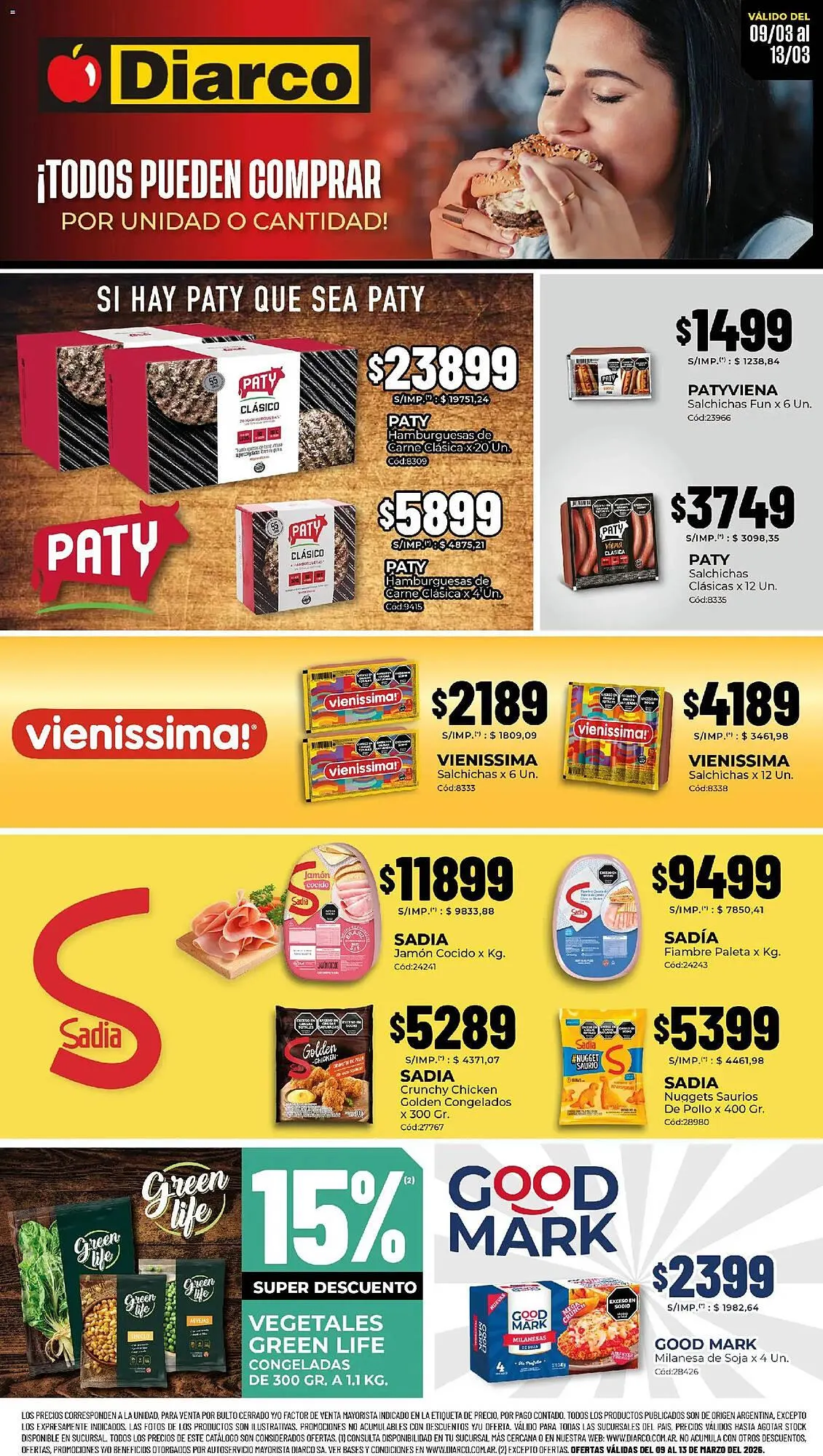 Ofertas de Catálogo Diarco 9 de marzo al 14 de marzo 2026 - Página 1 del catálogo