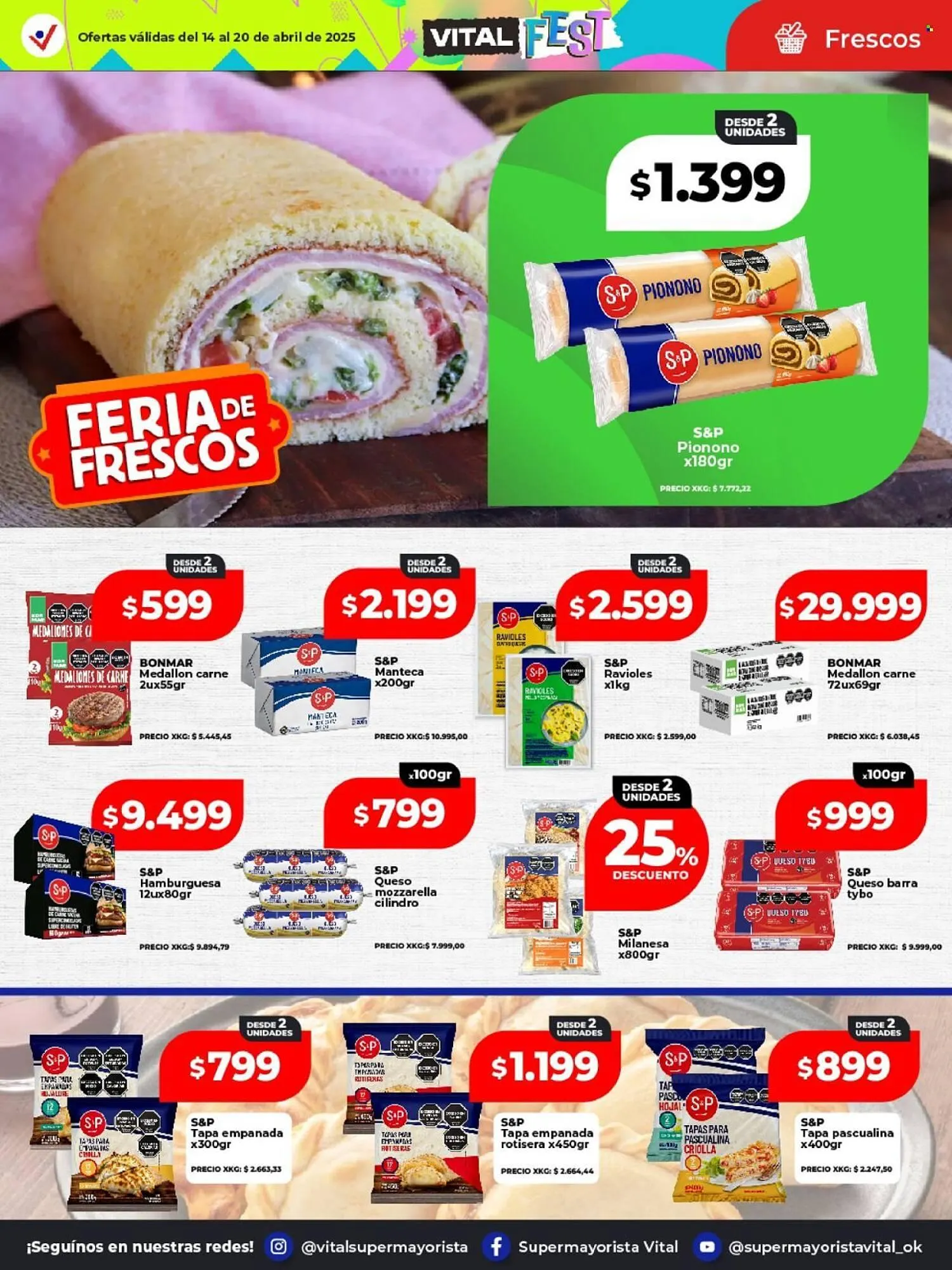 Ofertas de Catálogo Supermayorista Vital 14 de abril al 20 de abril 2025 - Página 29 del catálogo