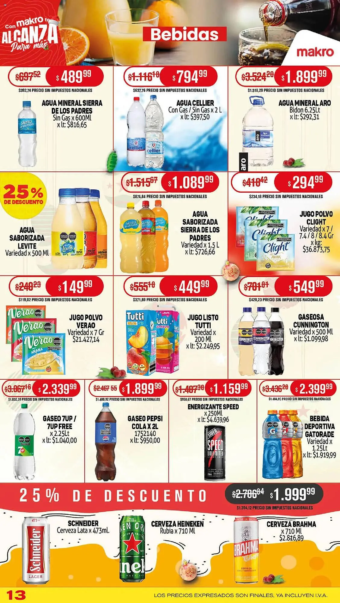 Ofertas de Catálogo Makro 18 de diciembre al 24 de diciembre 2025 - Página 13 del catálogo