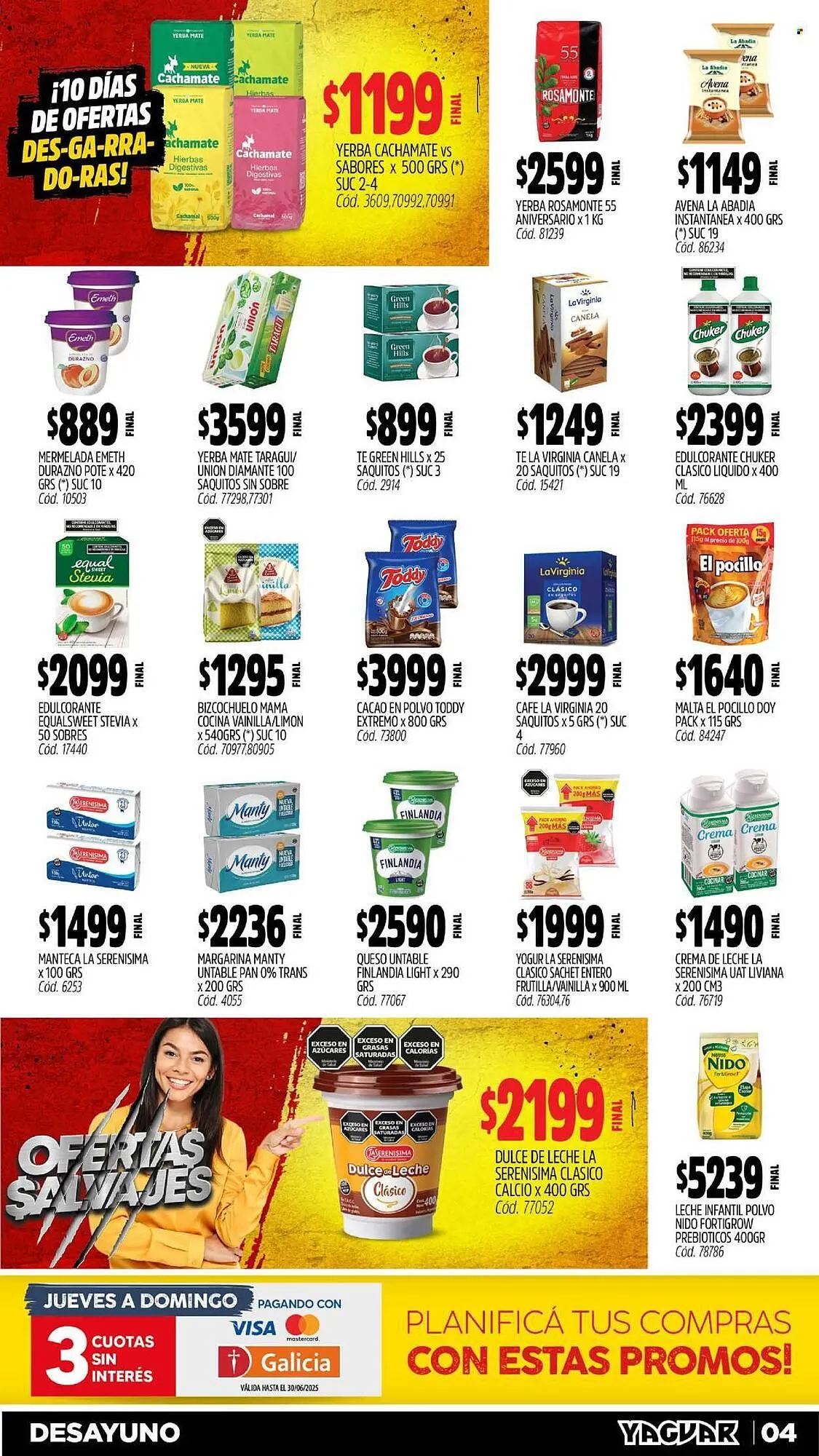 Ofertas de Catálogo Supermercados Yaguar 5 de mayo al 11 de mayo 2025 - Página 4 del catálogo