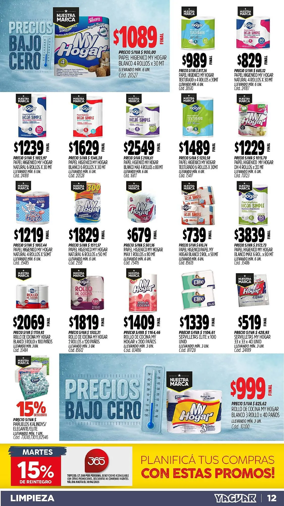 Ofertas de Catálogo Supermercados Yaguar 16 de junio al 20 de junio 2025 - Página 12 del catálogo