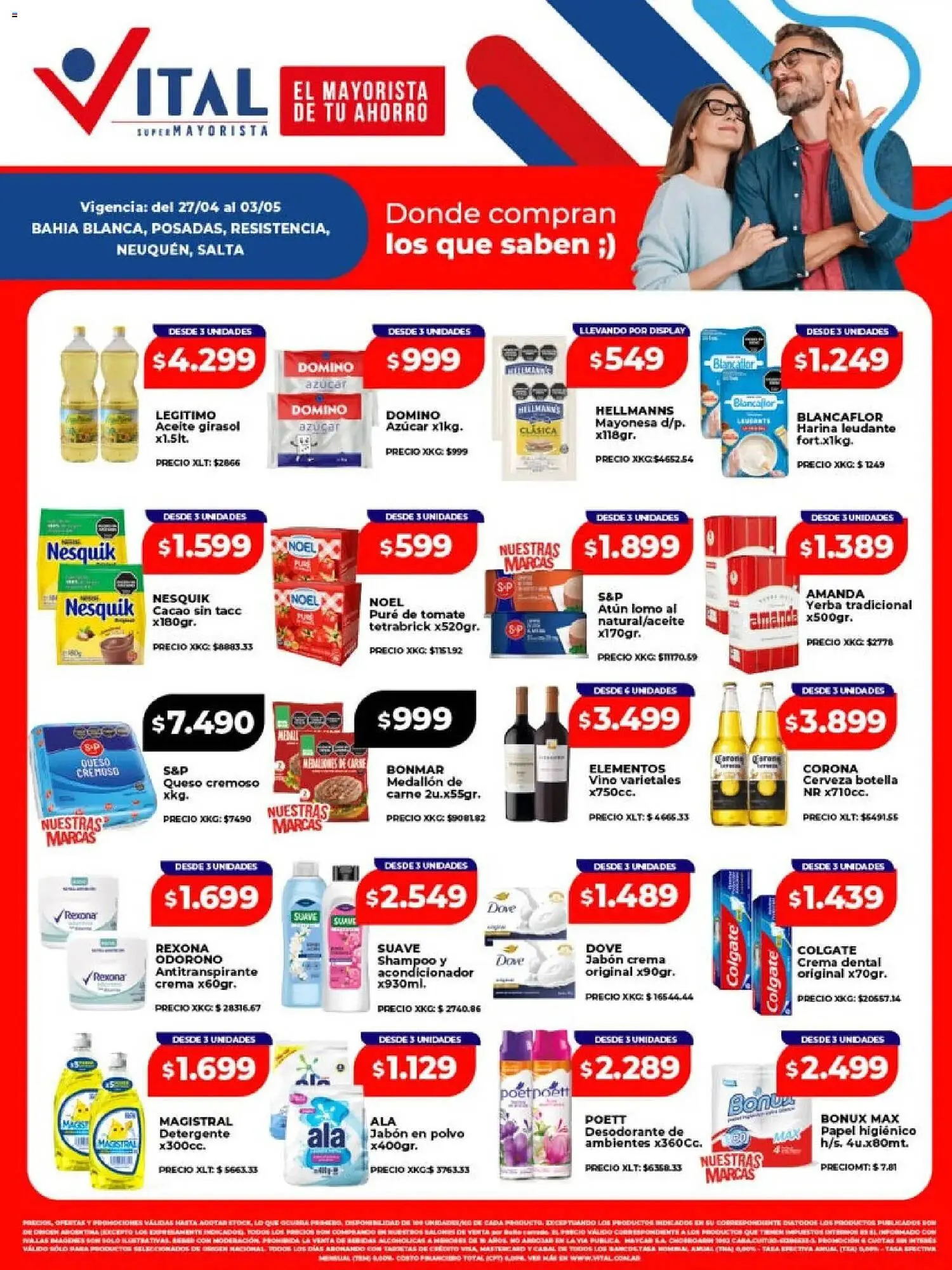 Ofertas de Catálogo Supermayorista Vital 27 de abril al 3 de mayo 2026 - Página 1 del catálogo