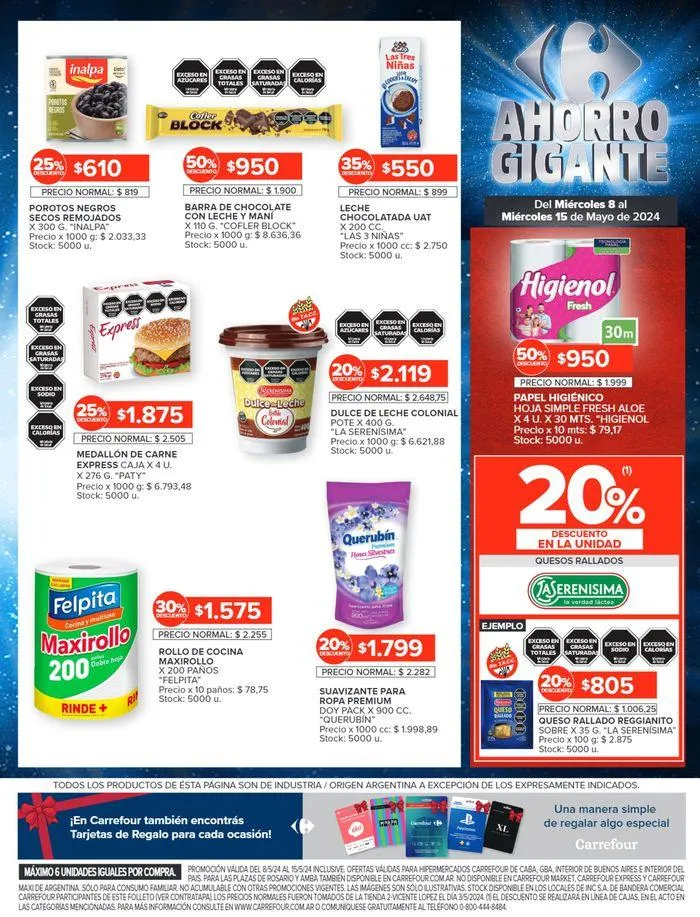 Ofertas de Catálogo Ahorro Gigante Hiper BS AS 8 de mayo al 15 de mayo 2024 - Página 18 del catálogo