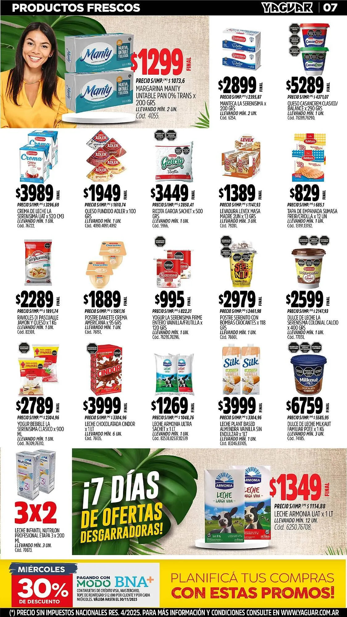 Ofertas de Catálogo Supermercados Yaguar 3 de noviembre al 10 de noviembre 2025 - Página 7 del catálogo