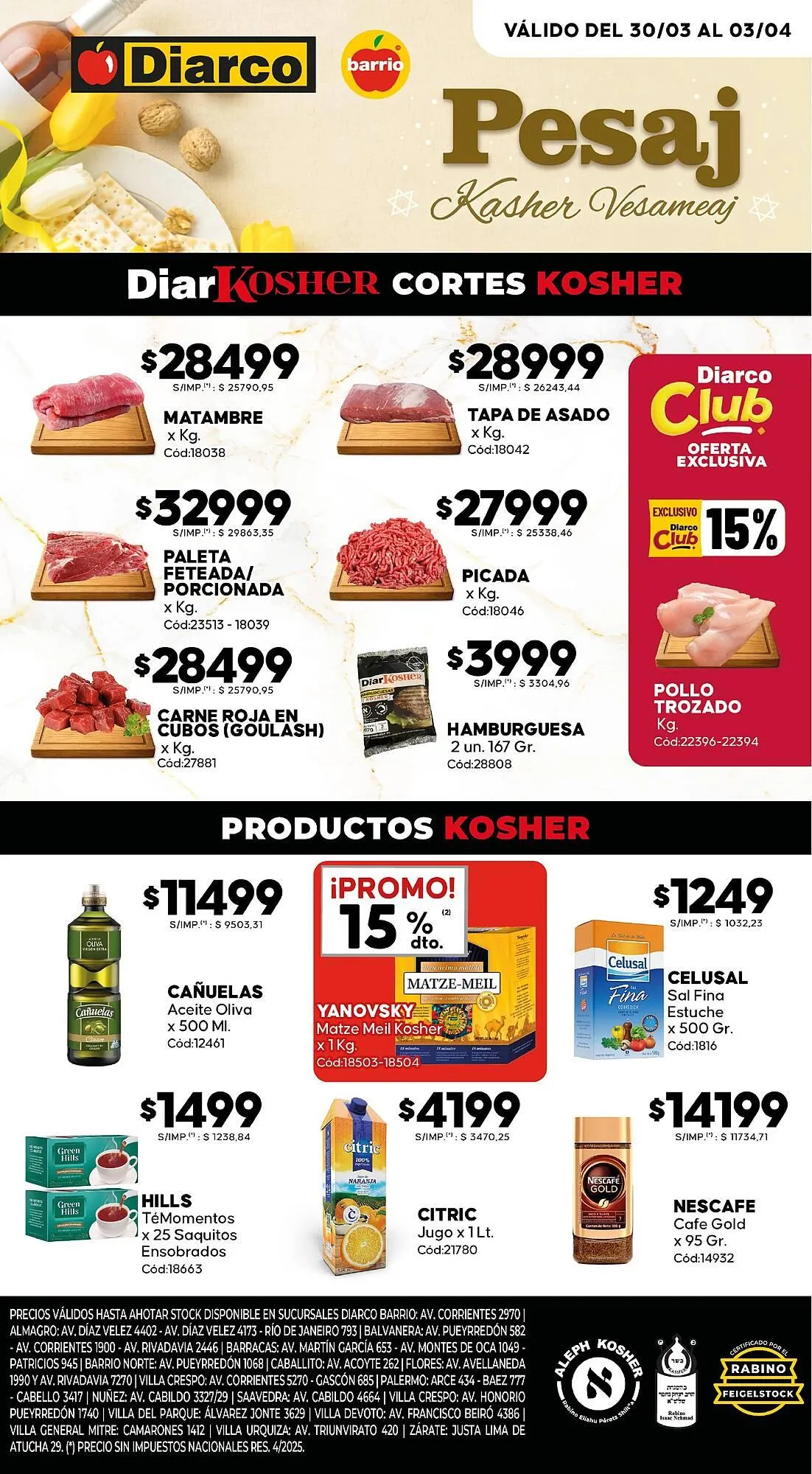 Ofertas de Catálogo Diarco 30 de marzo al 3 de abril 2026 - Página 1 del catálogo